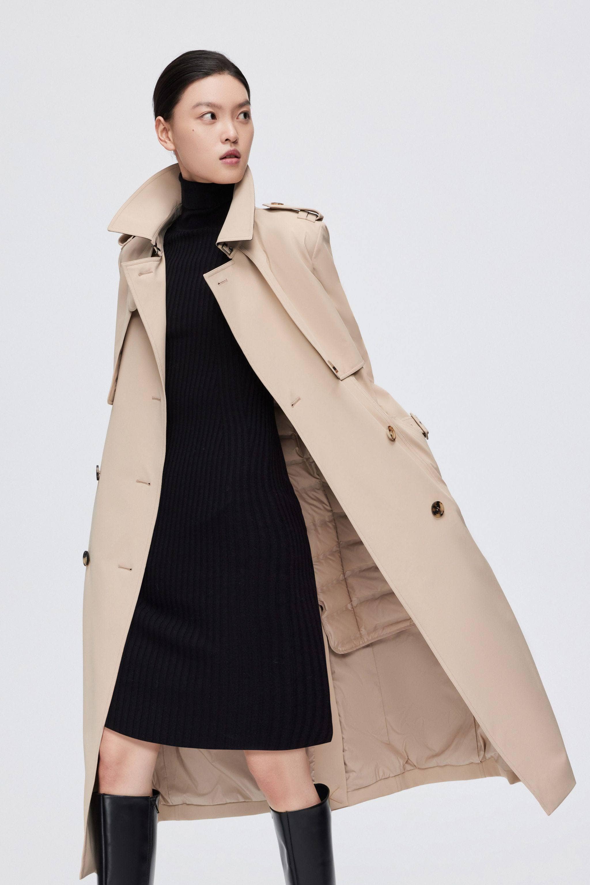 Full Length Goose Down Trench - Image 4