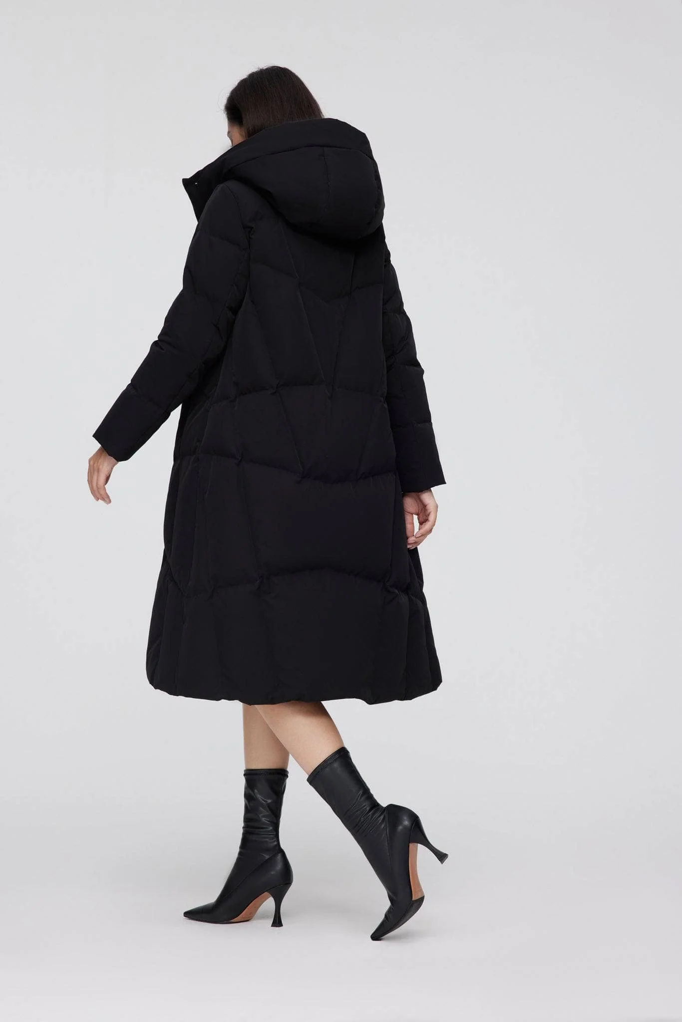 Full Length Hooded Goose Down Jacket - Image 3