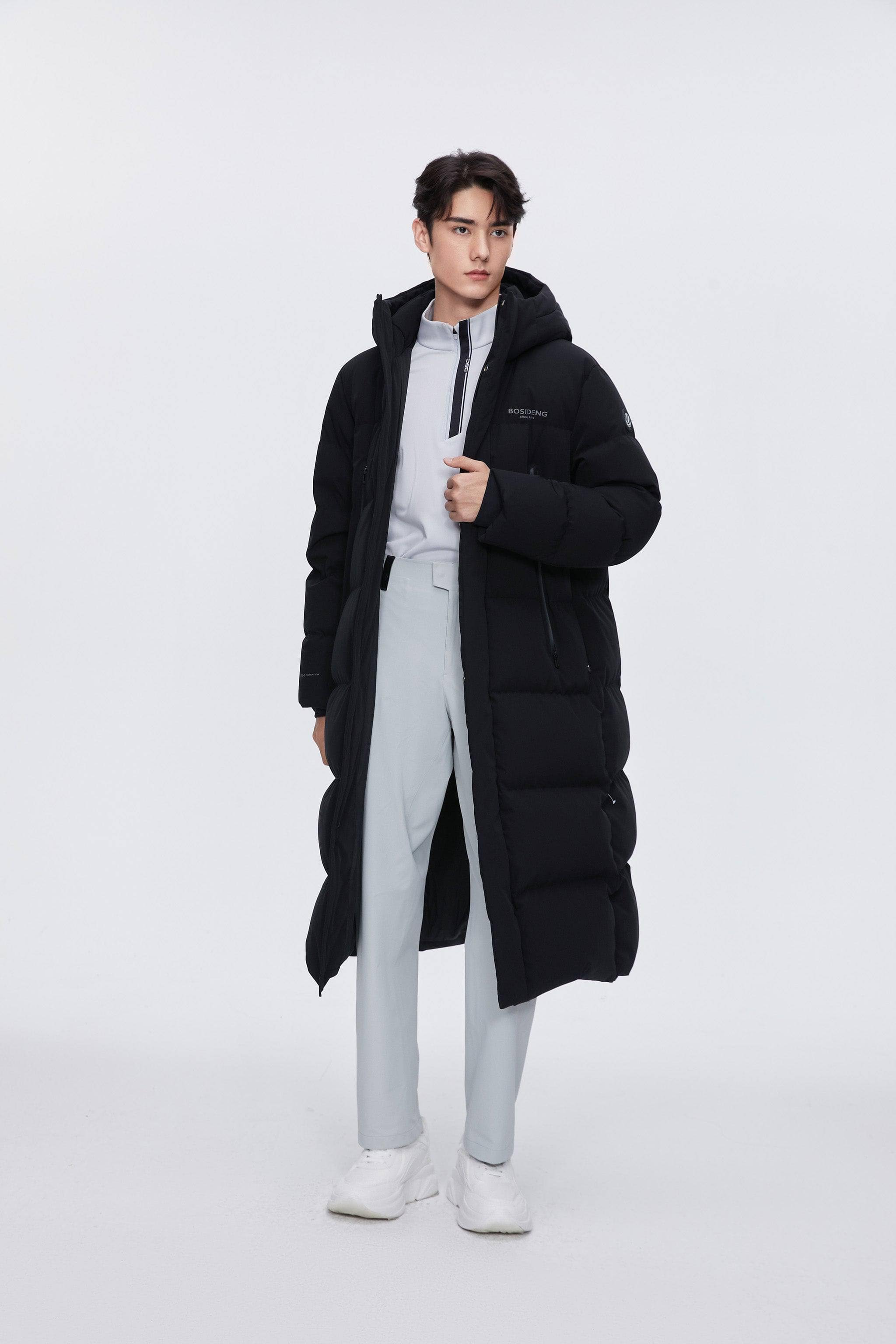 Full Length Sporty Style Hoody Down Coat - Image 11