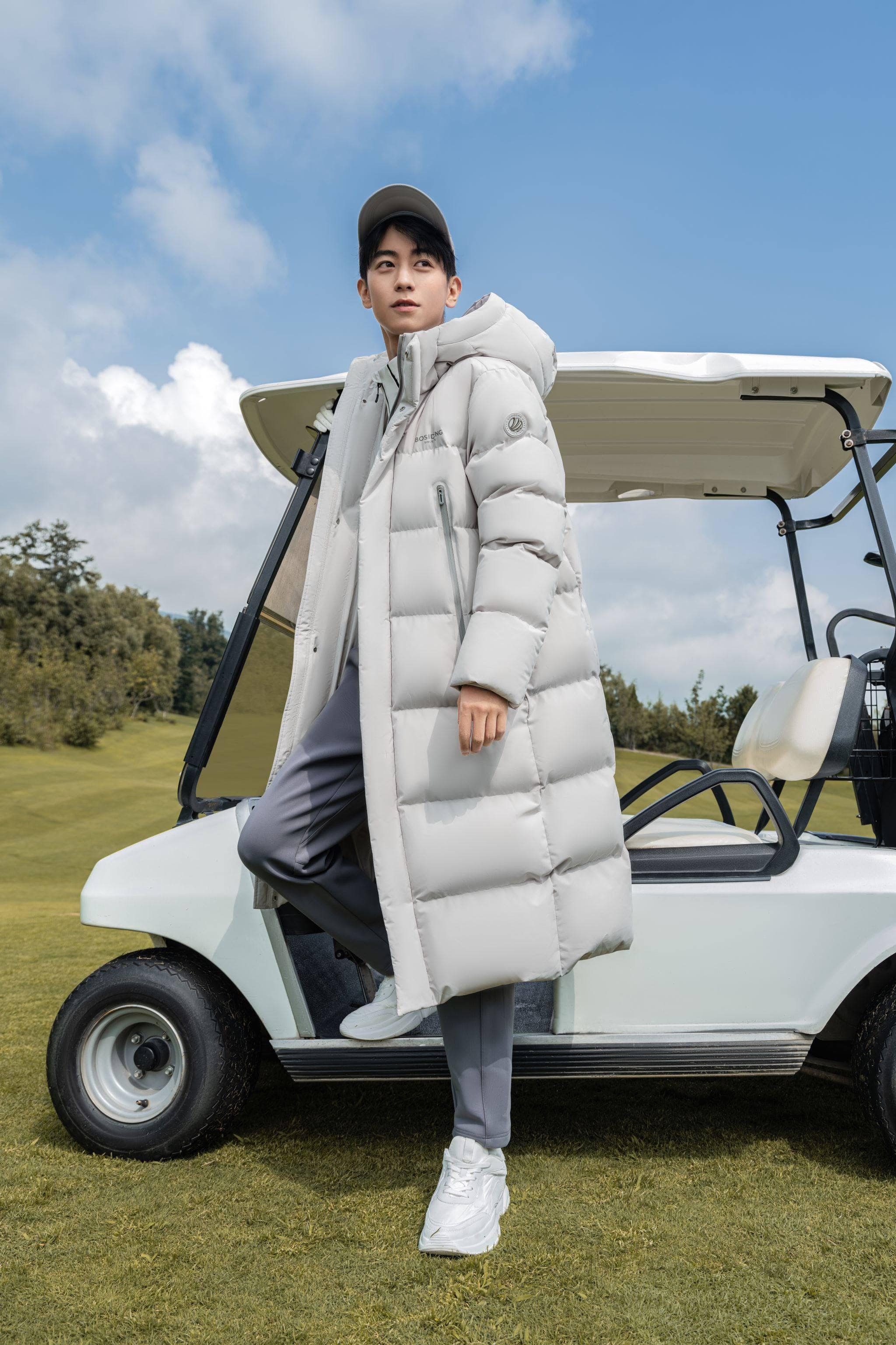 Full Length Sporty Style Hoody Down Coat - Image 14