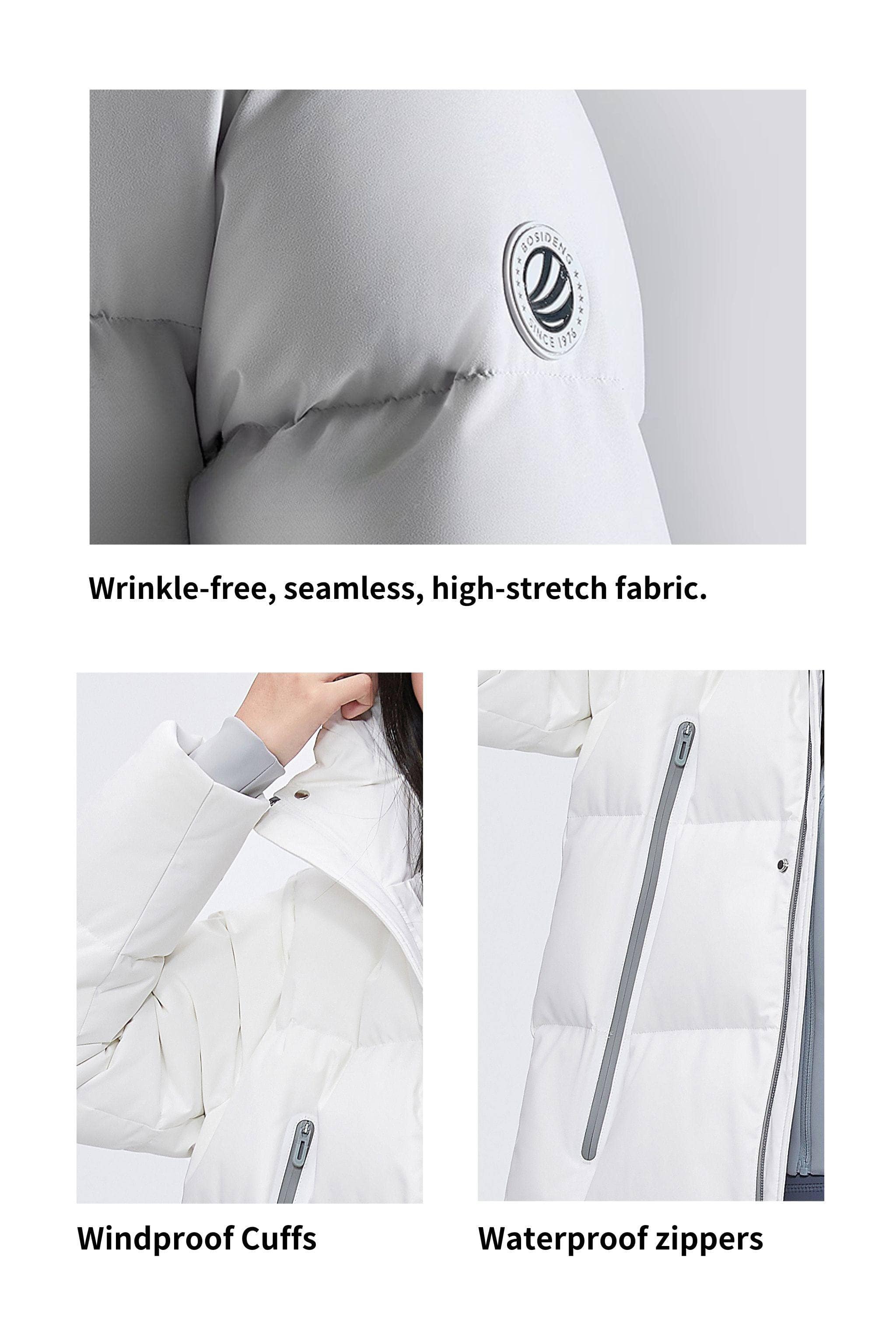Full Length Sporty Style Hoody Down Coat - Image 8