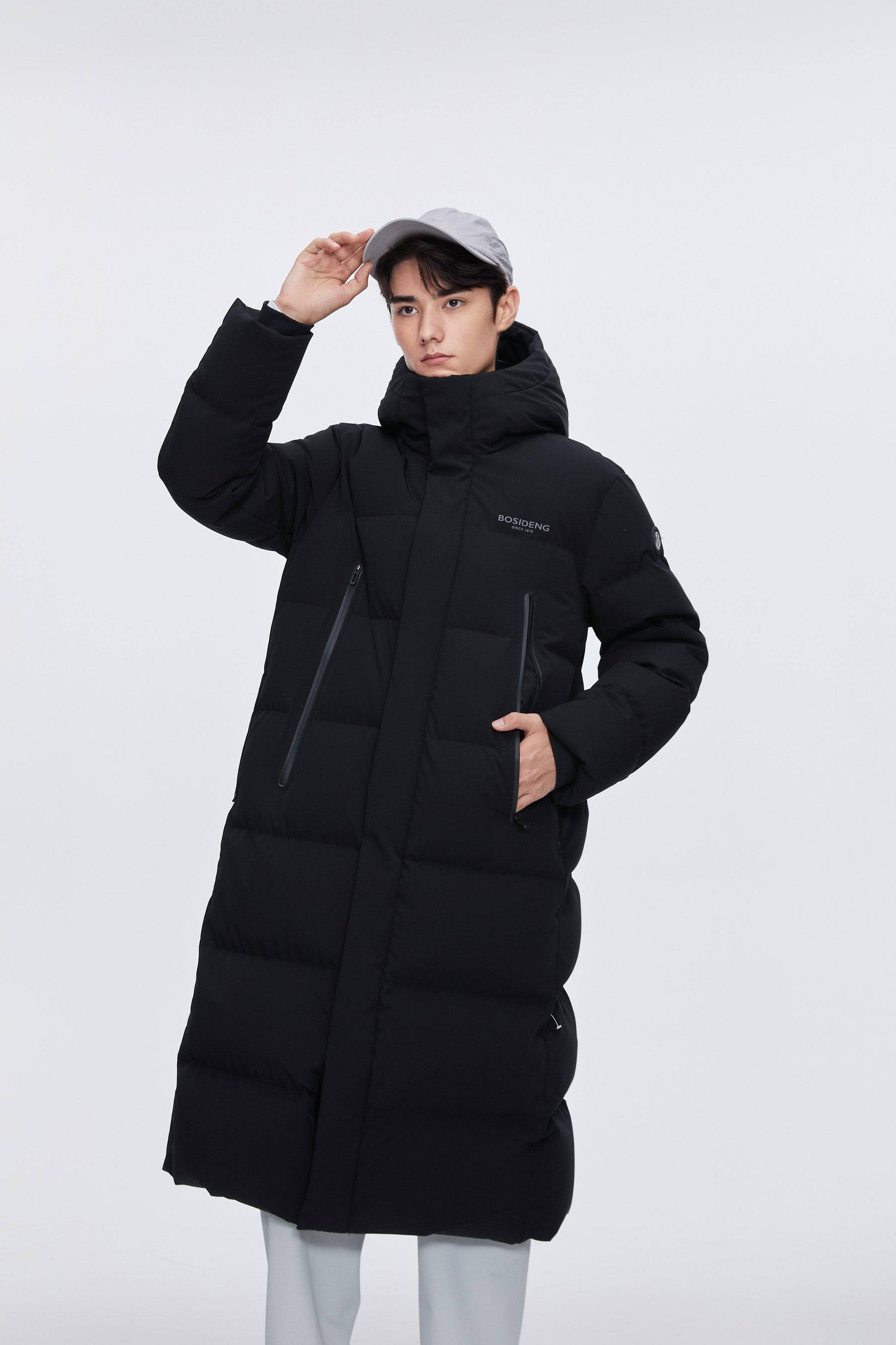 Full Length Sporty Style Hoody Down Coat - Image 9