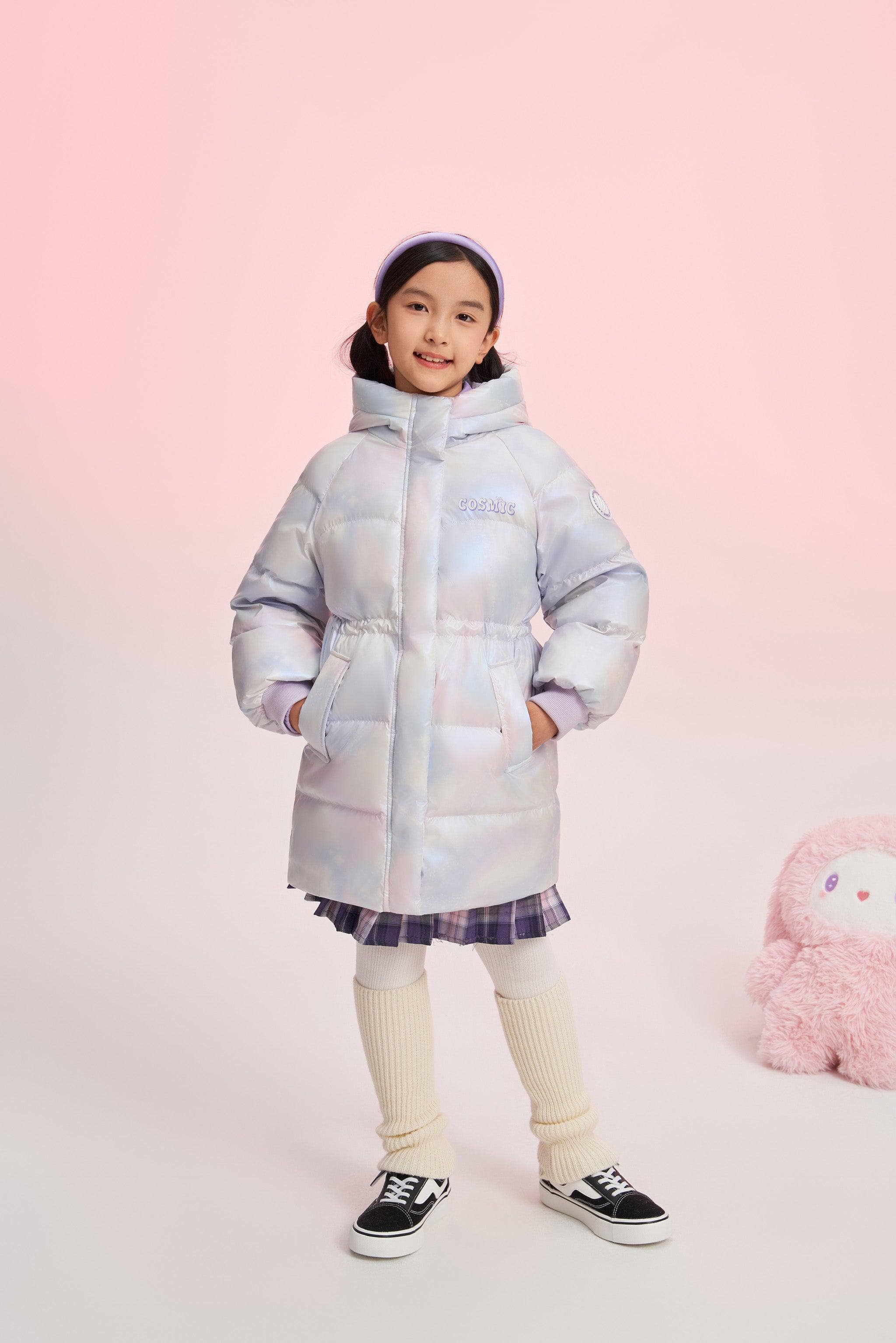 Girls Floppy Bunny Down Coat - Image 2