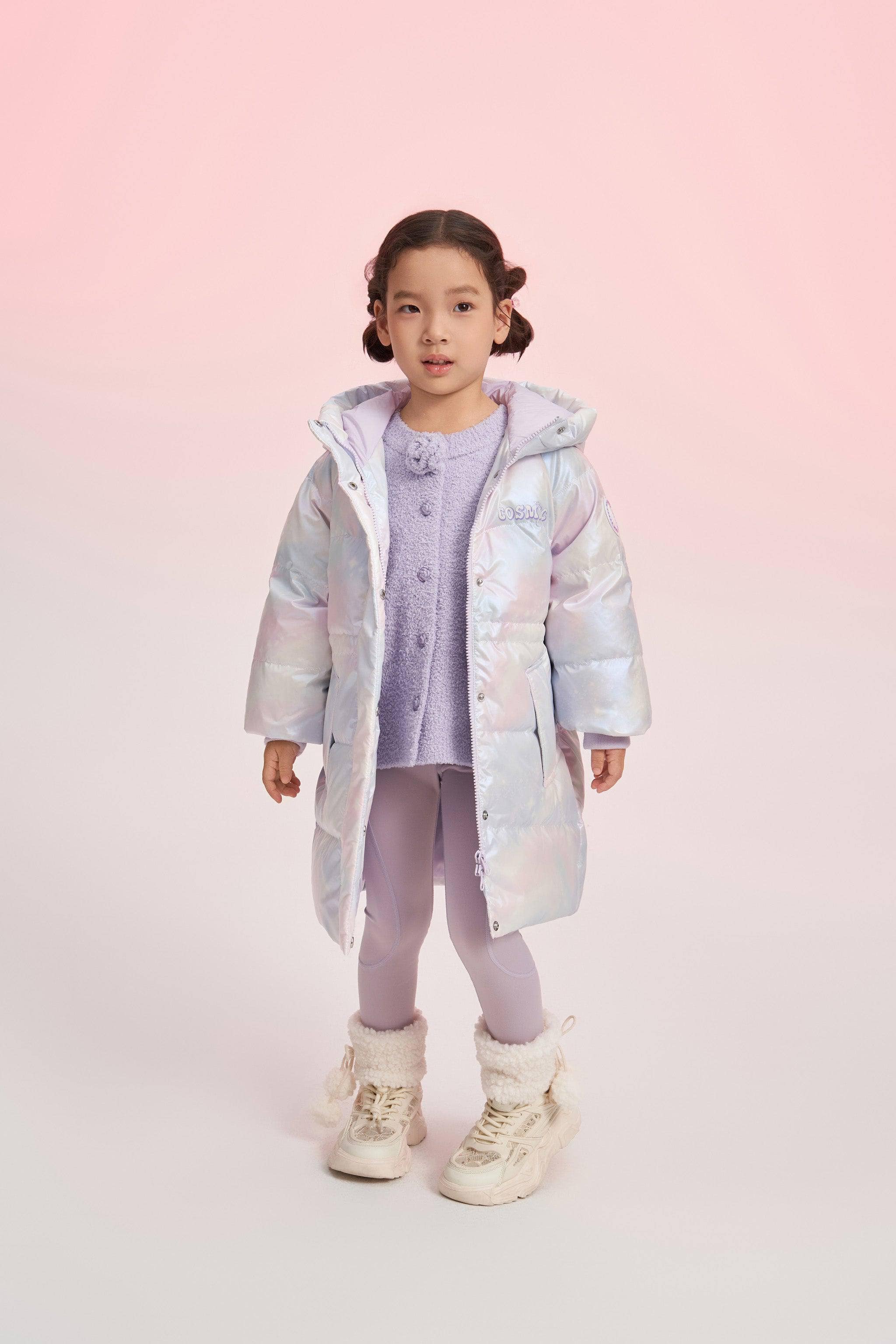 Girls Floppy Bunny Down Coat - Image 3
