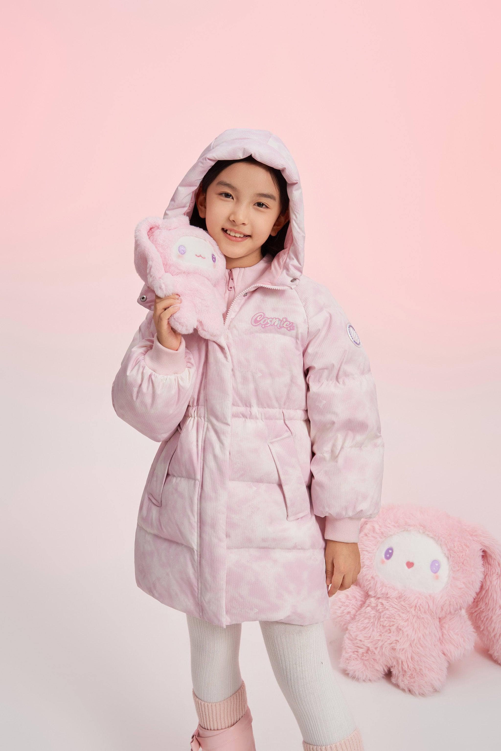 Girls Floppy Bunny Down Coat - Image 9