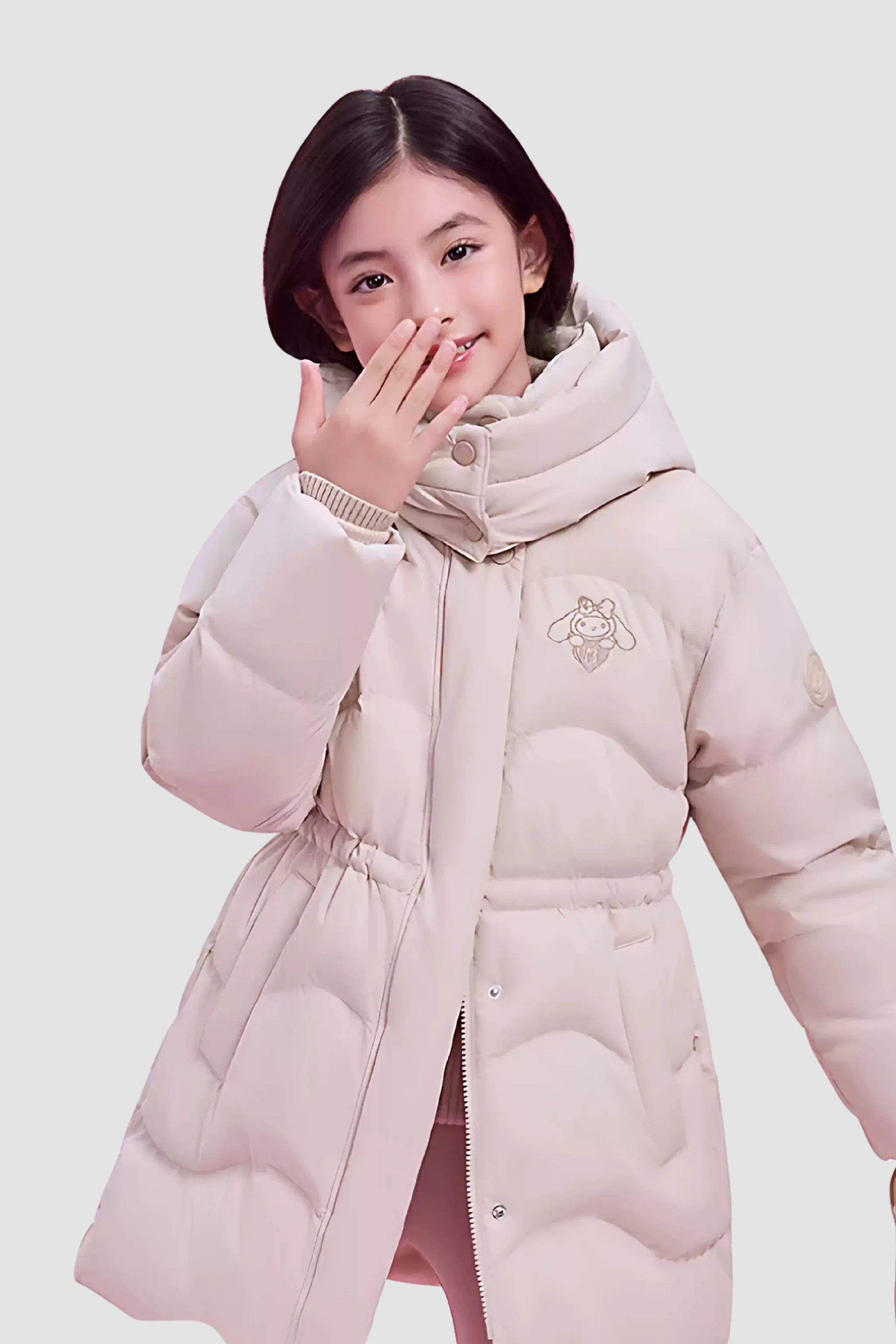 Girl's Mid-Length Down Jacket 318 - Image 11
