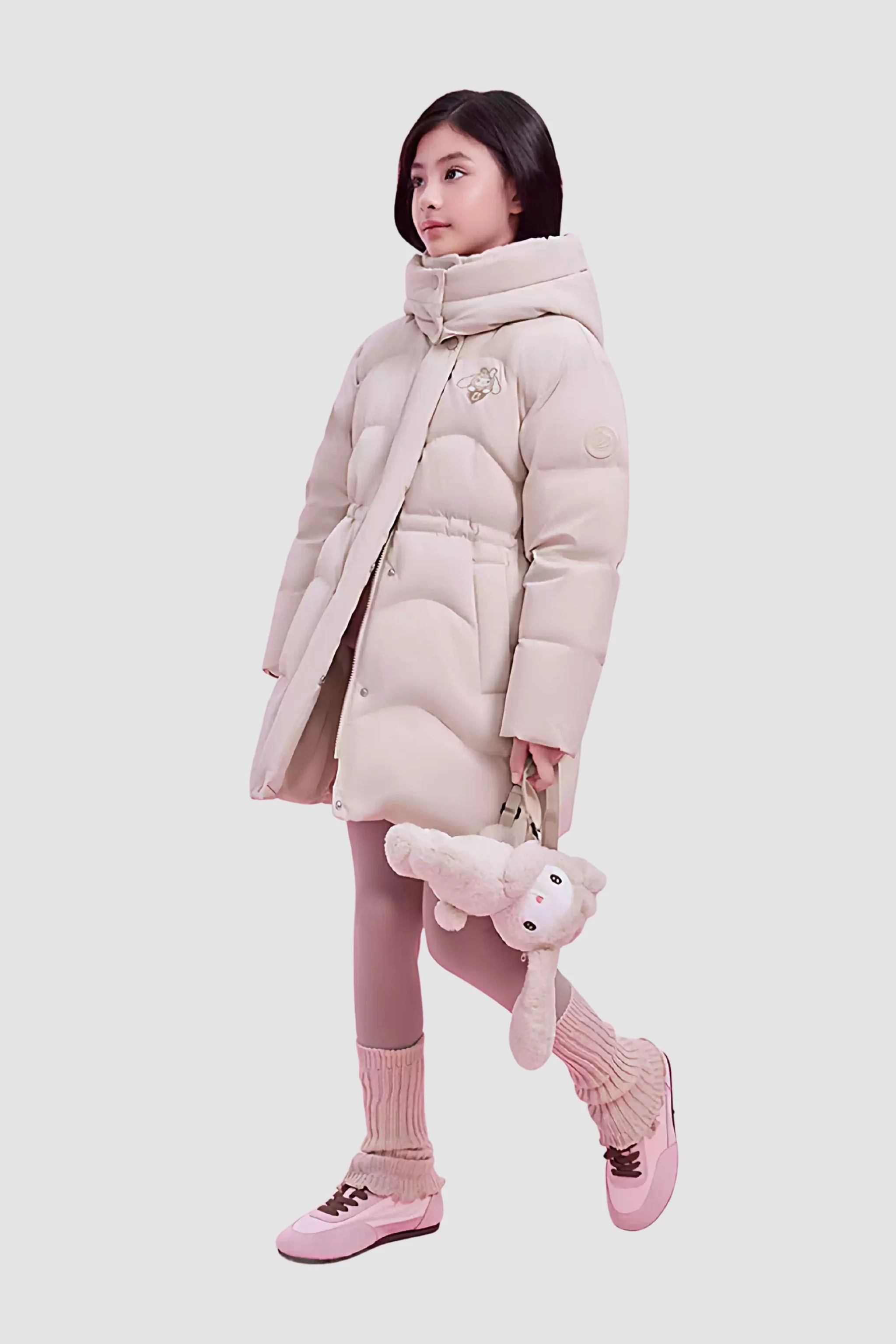 Girl's Mid-Length Down Jacket 318 - Image 13