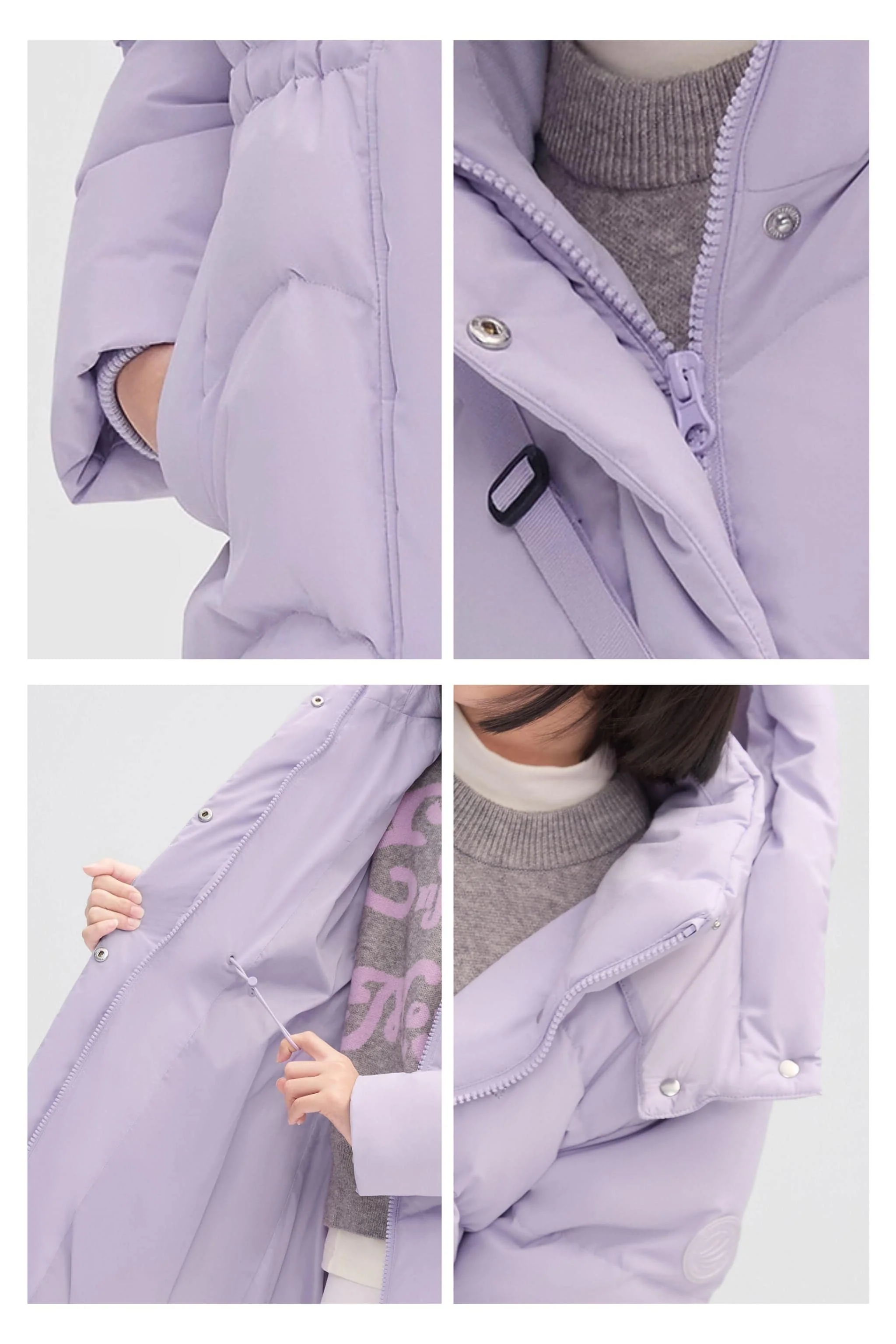 Girl's Mid-Length Down Jacket 318 - Image 8