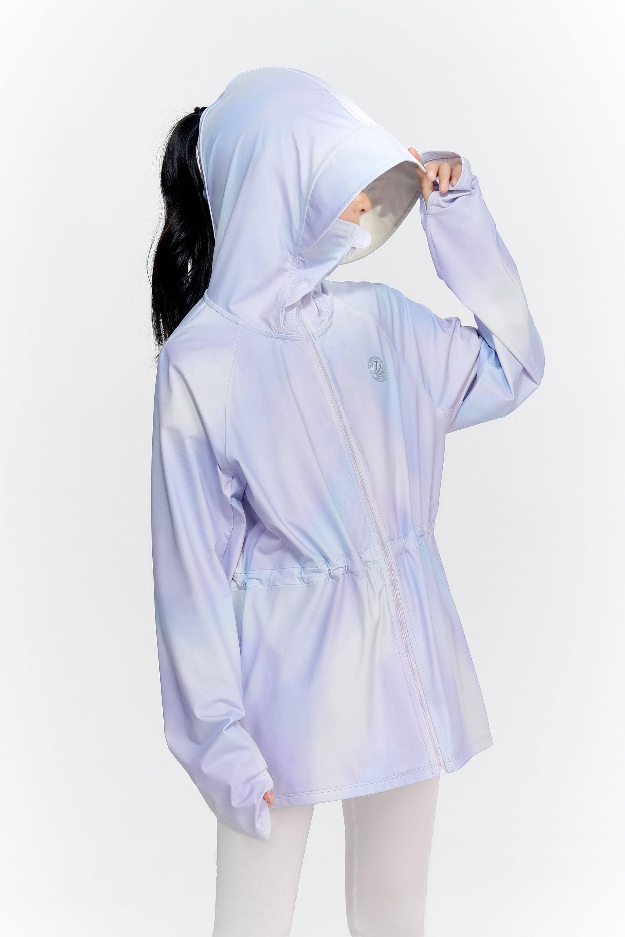 Girls UPF Protection Jacket with Drawstring - Image 2