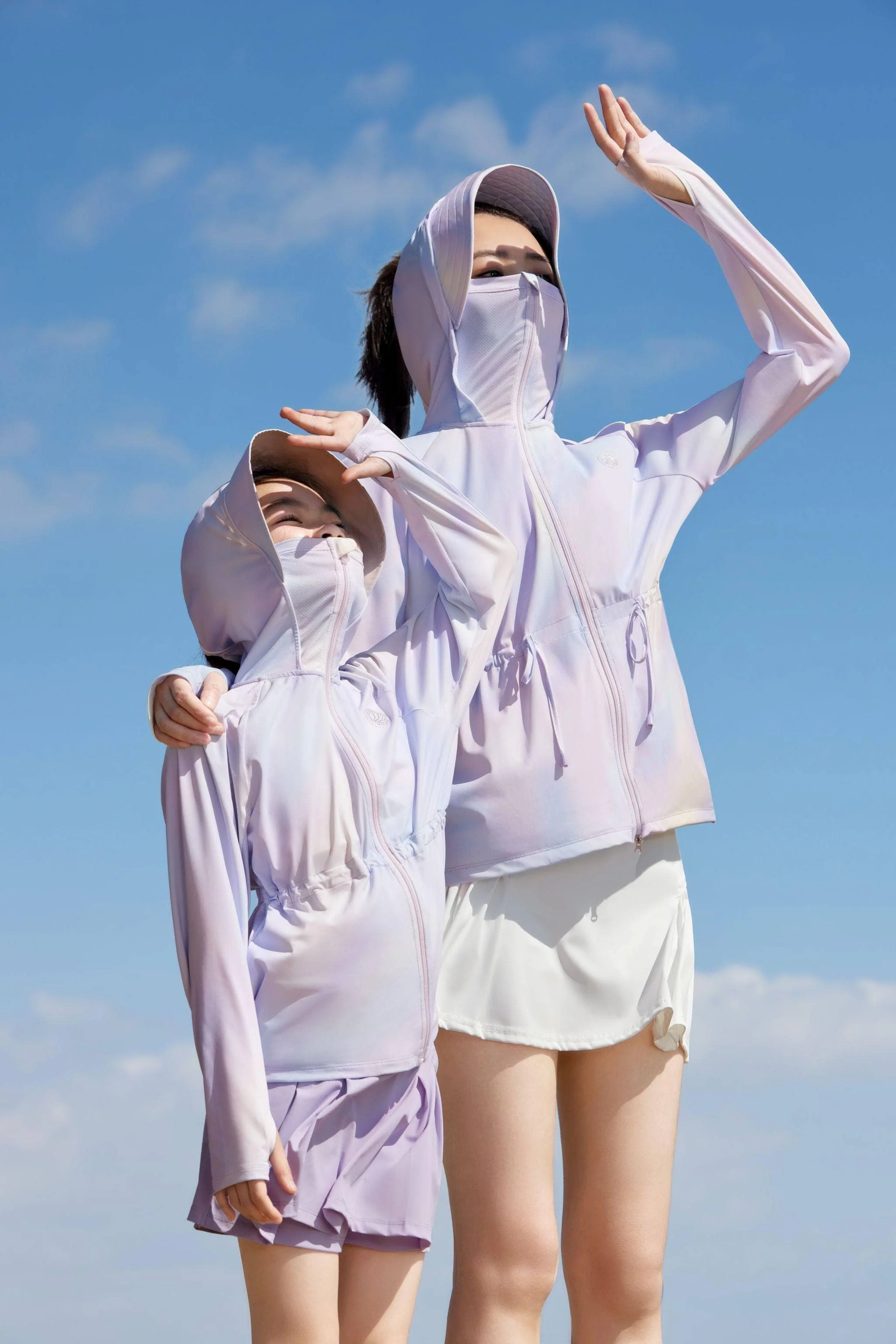Girls UPF Protection Jacket with Drawstring - Image 3