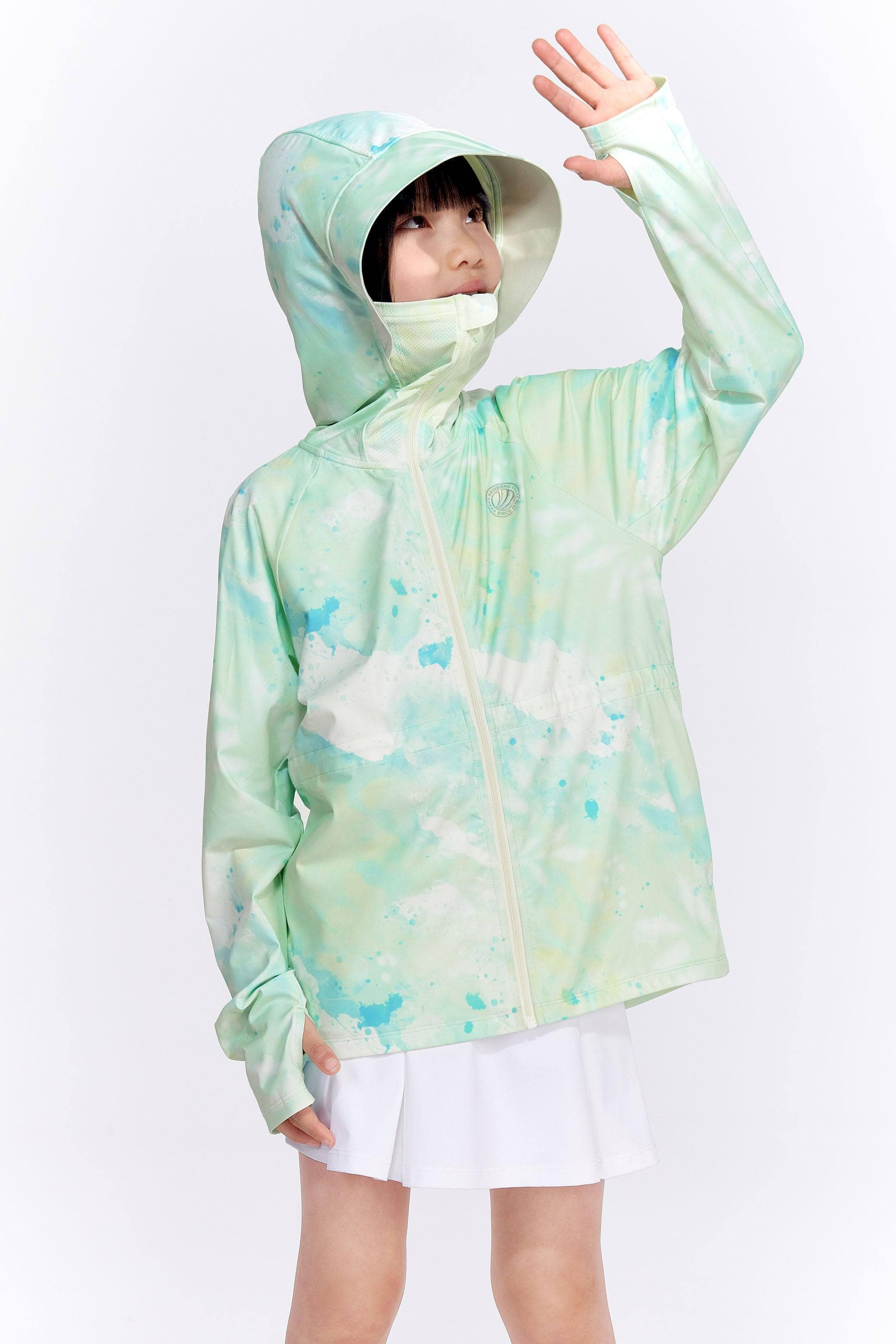 Girls UPF Protection Jacket with Drawstring - Image 8
