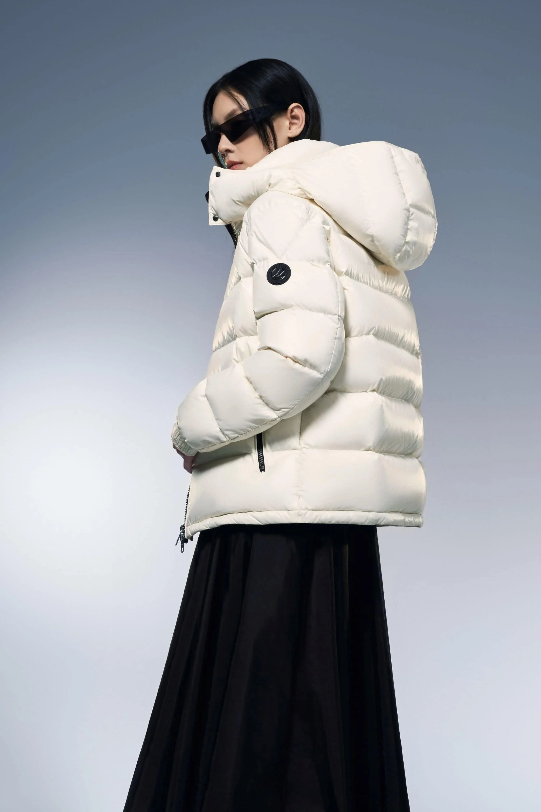 Goose Down Puffer With Hood 110 - Image 17