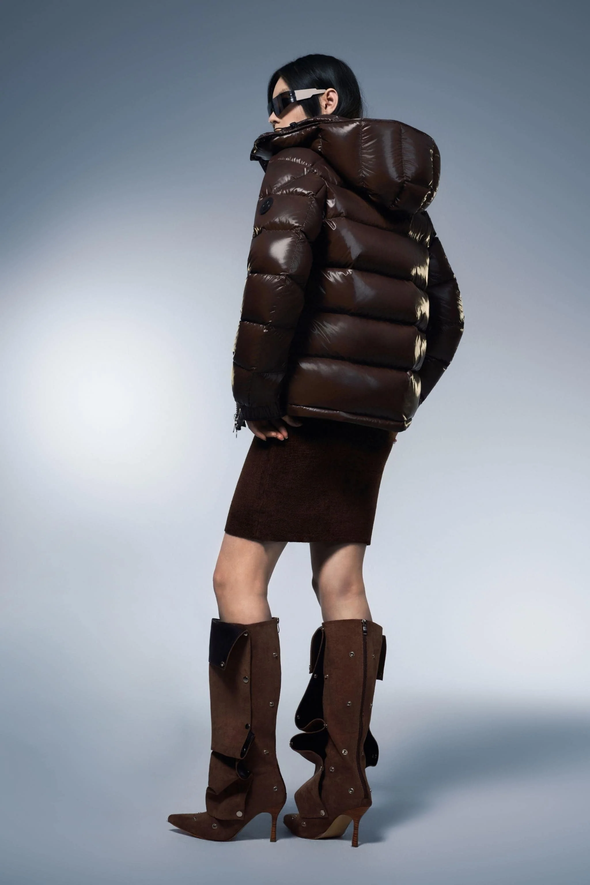 Goose Down Puffer With Hood 110 - Image 23