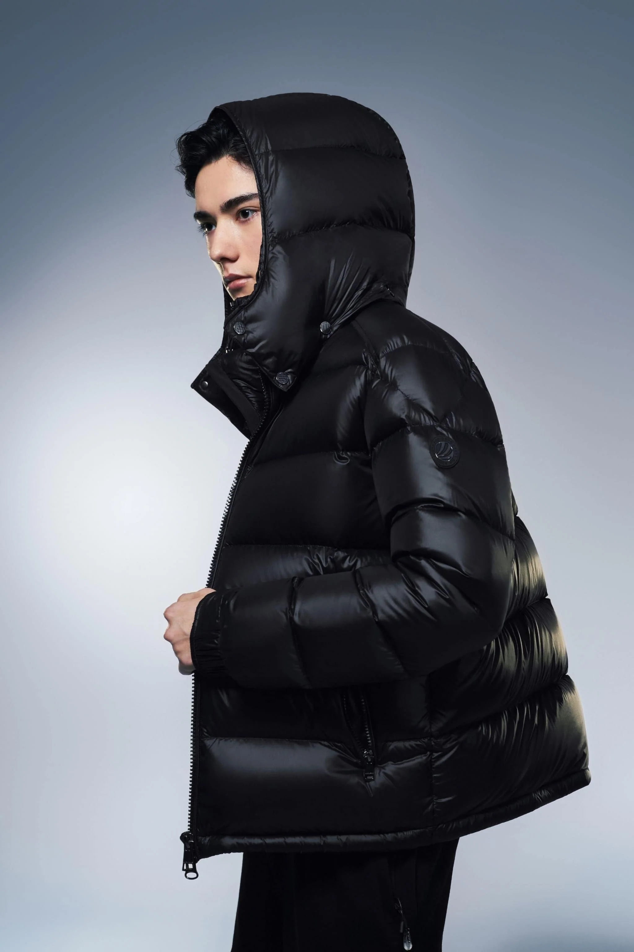 Goose Down Puffer With Hood 110 - Image 3