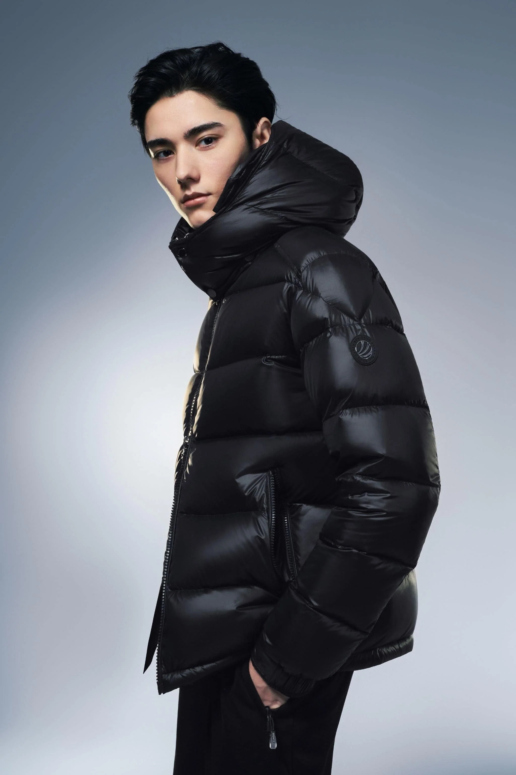 Goose Down Puffer With Hood 110 - Image 5