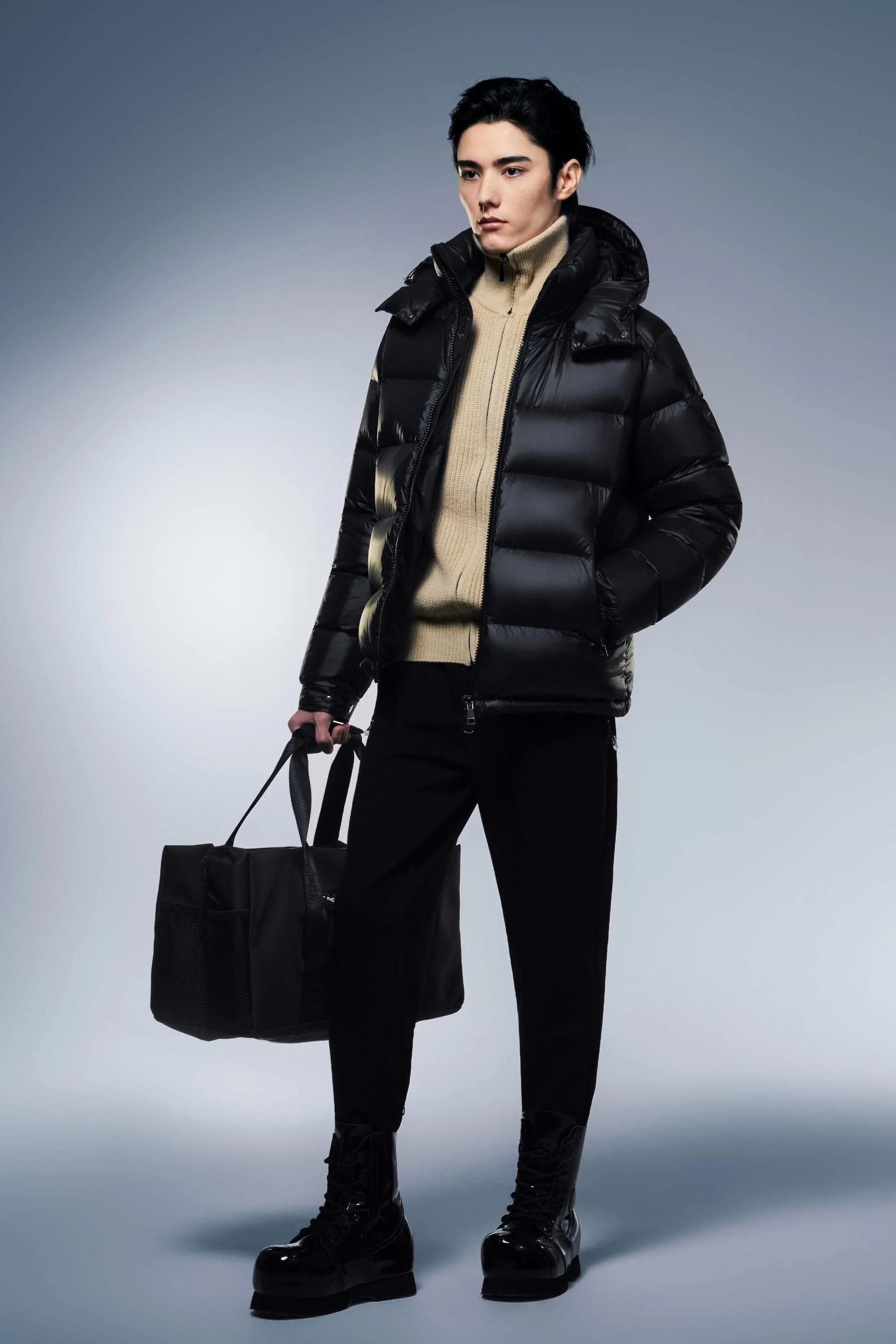 Goose Down Puffer With Hood 110 - Image 6