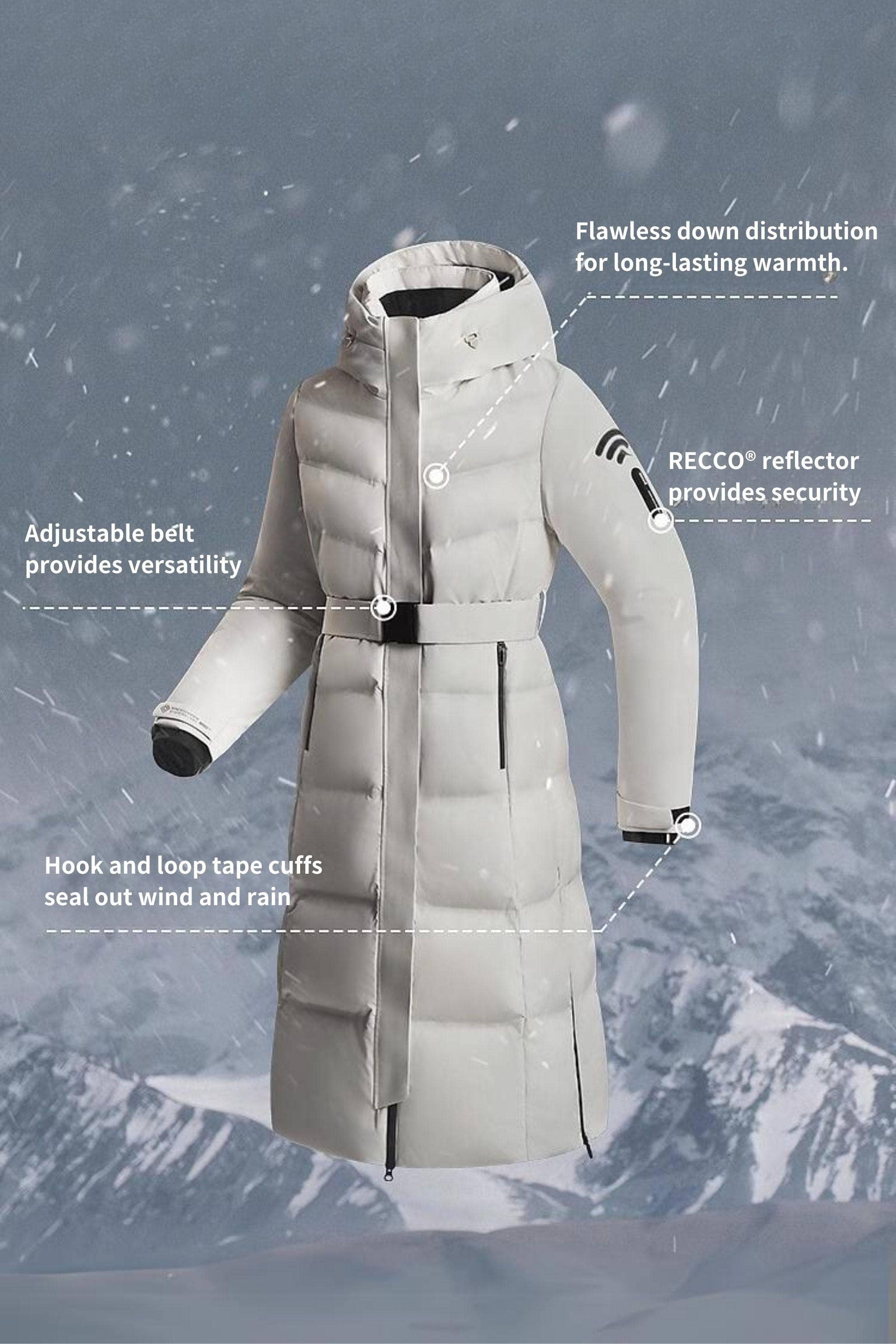 GORE-TEX® Full Length Corset Goose Down Jacket - Image 9