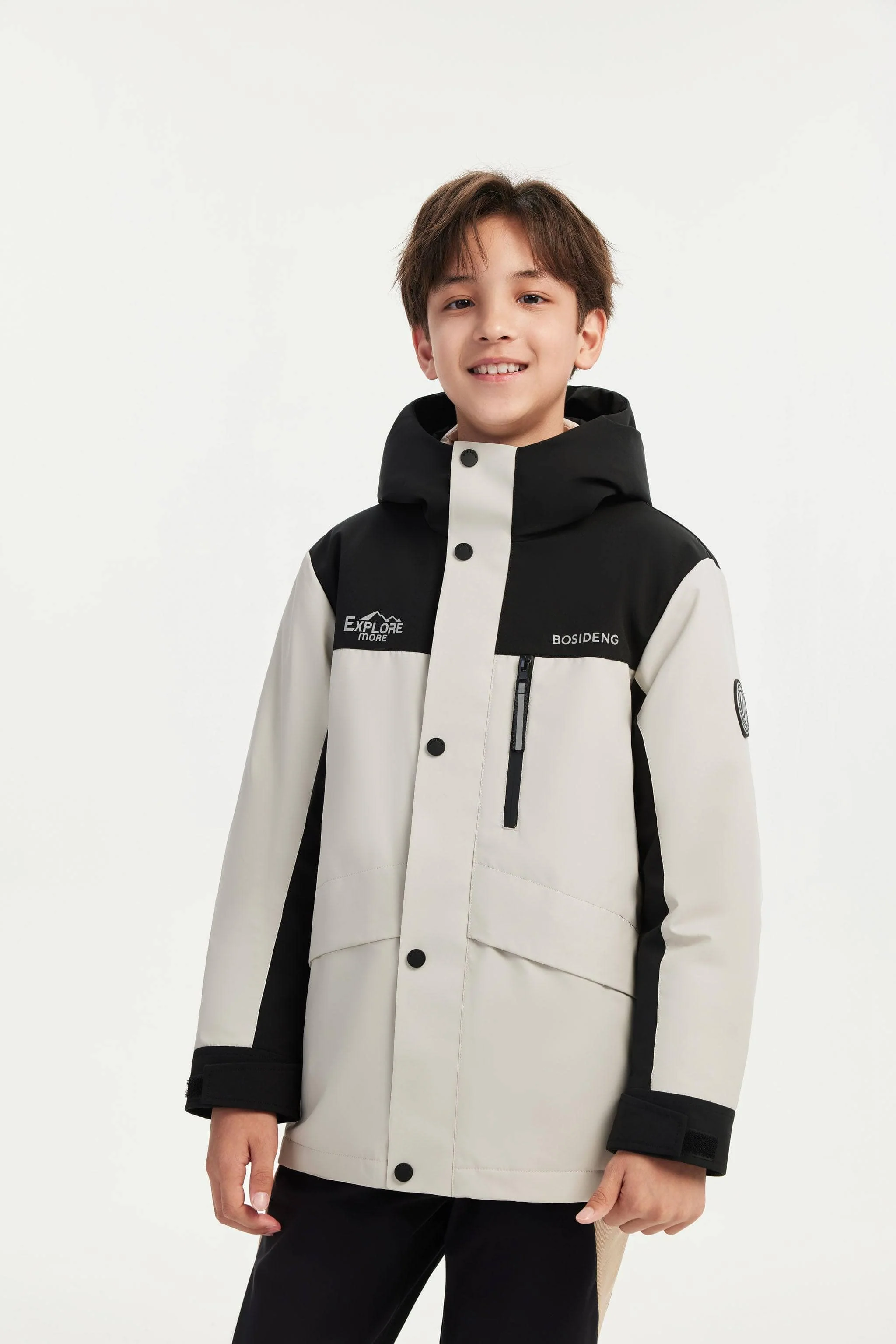 Kid's 3 in 1 Waterproof Hoody Down Jacket - Image 4