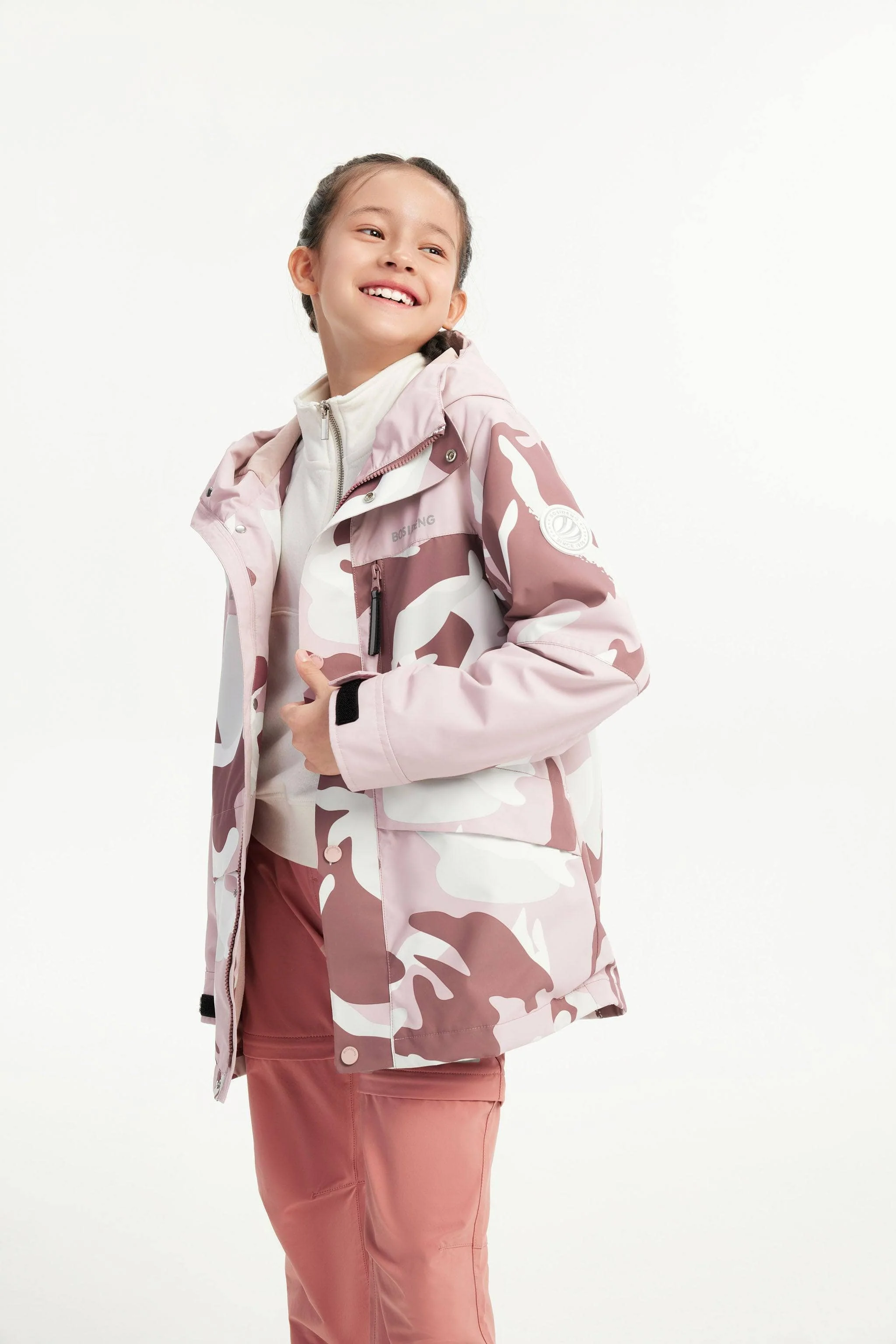 Kid's 3 in 1 Waterproof Hoody Down Jacket - Image 9