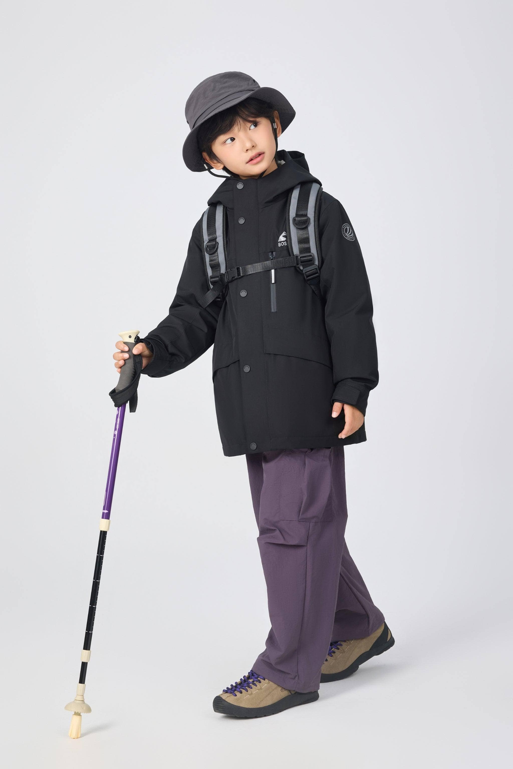 Kid's Three In One All Weather Down Jacket With Hood 1340 - Image 10