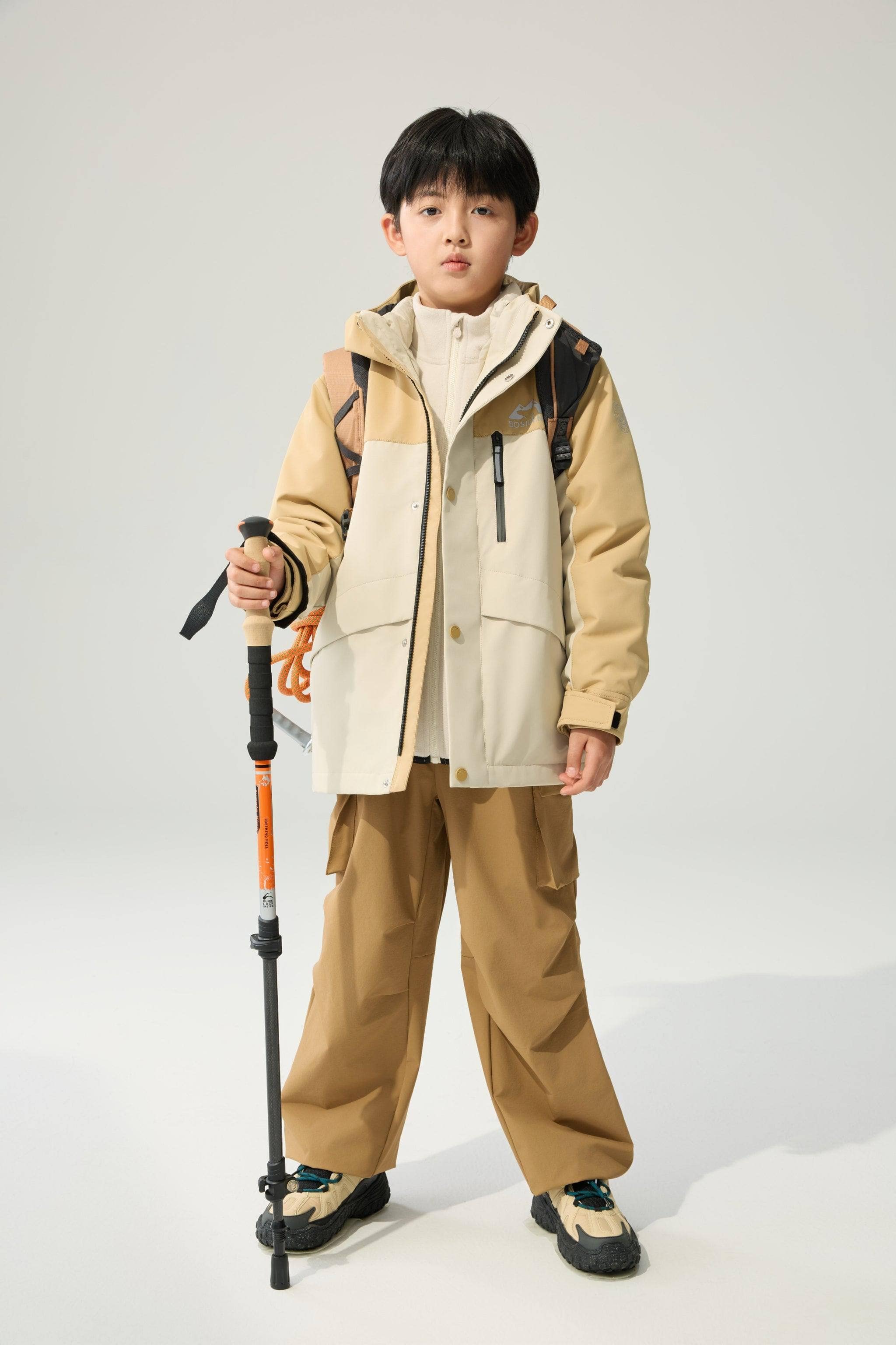 Kid's Three In One All Weather Down Jacket With Hood 1340 - Image 15