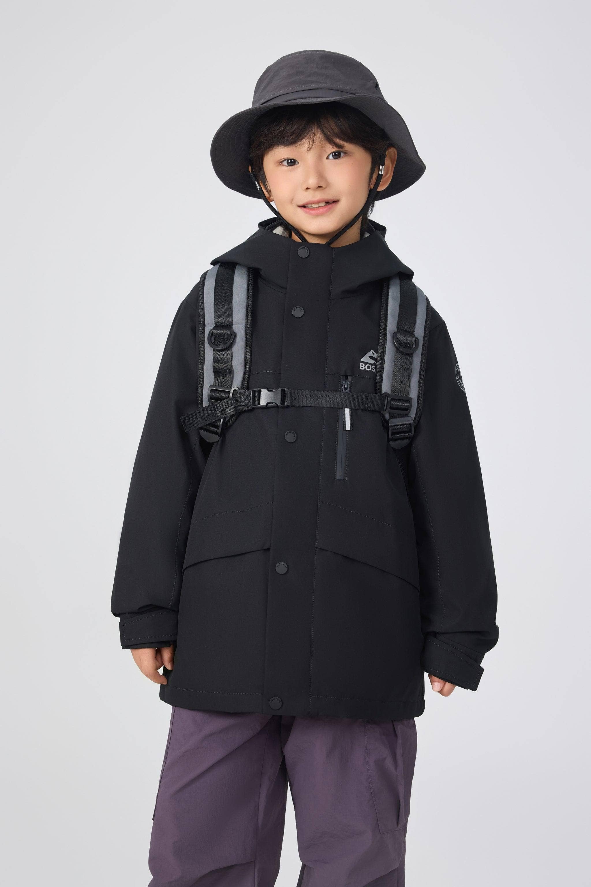 Kid's Three In One All Weather Down Jacket With Hood 1340 - Image 9