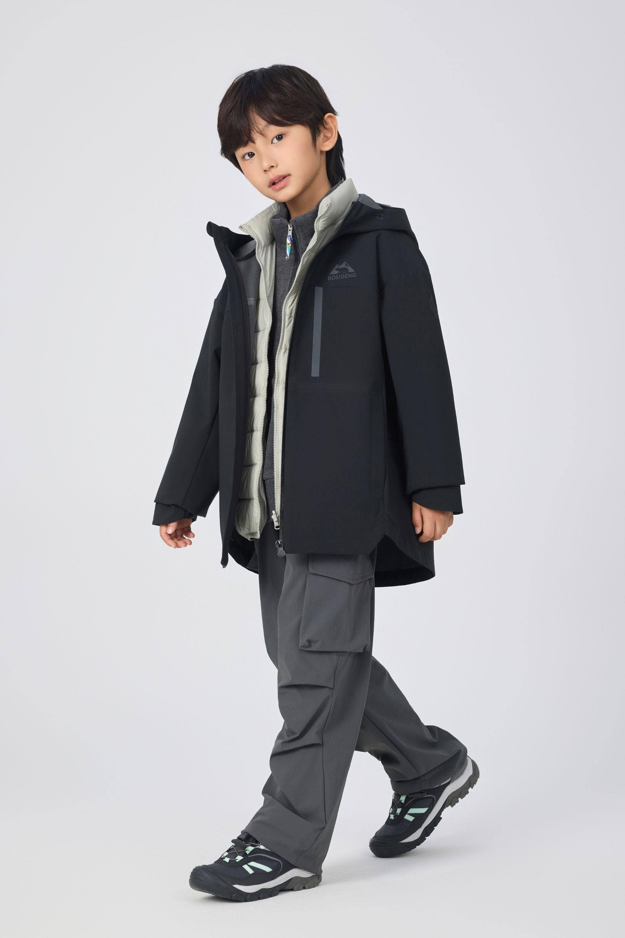 Kid's 3-in-1 All Weather Down Jacket With Hood 1350 - Image 5