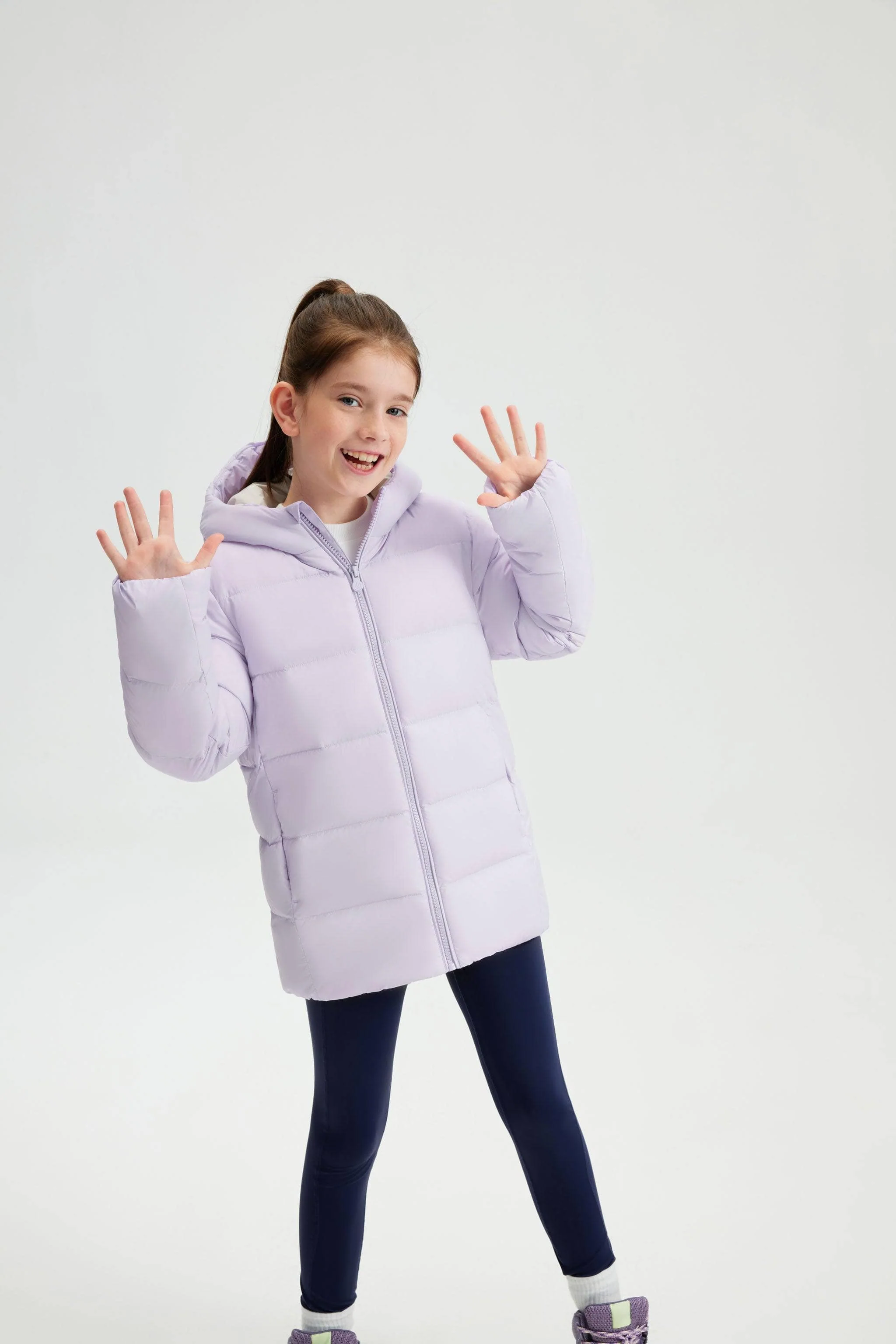 Kid's Down Jacket With Hood - Image 10