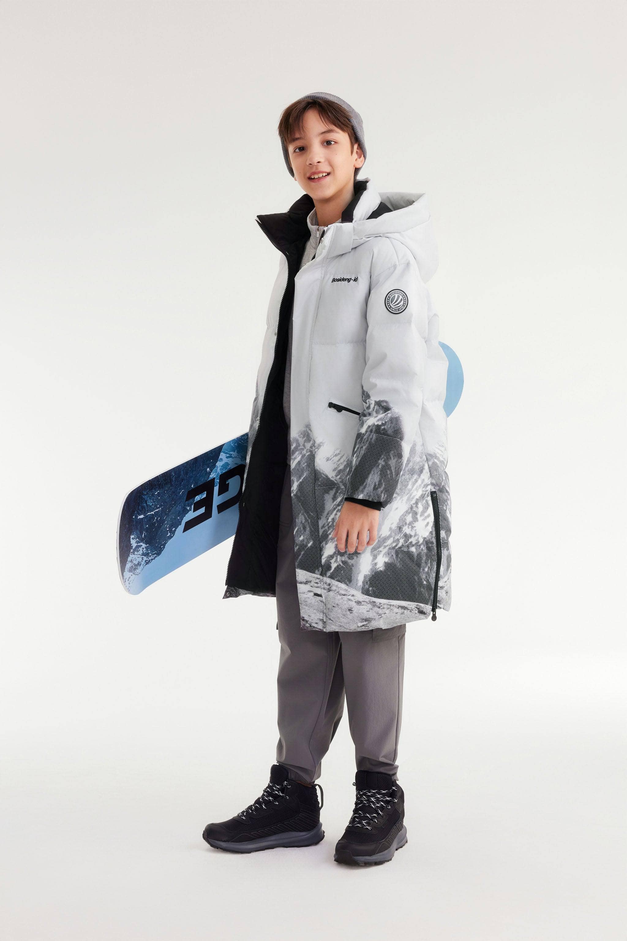 Kids Snow Mountain Down Parka with Hood - Image 2