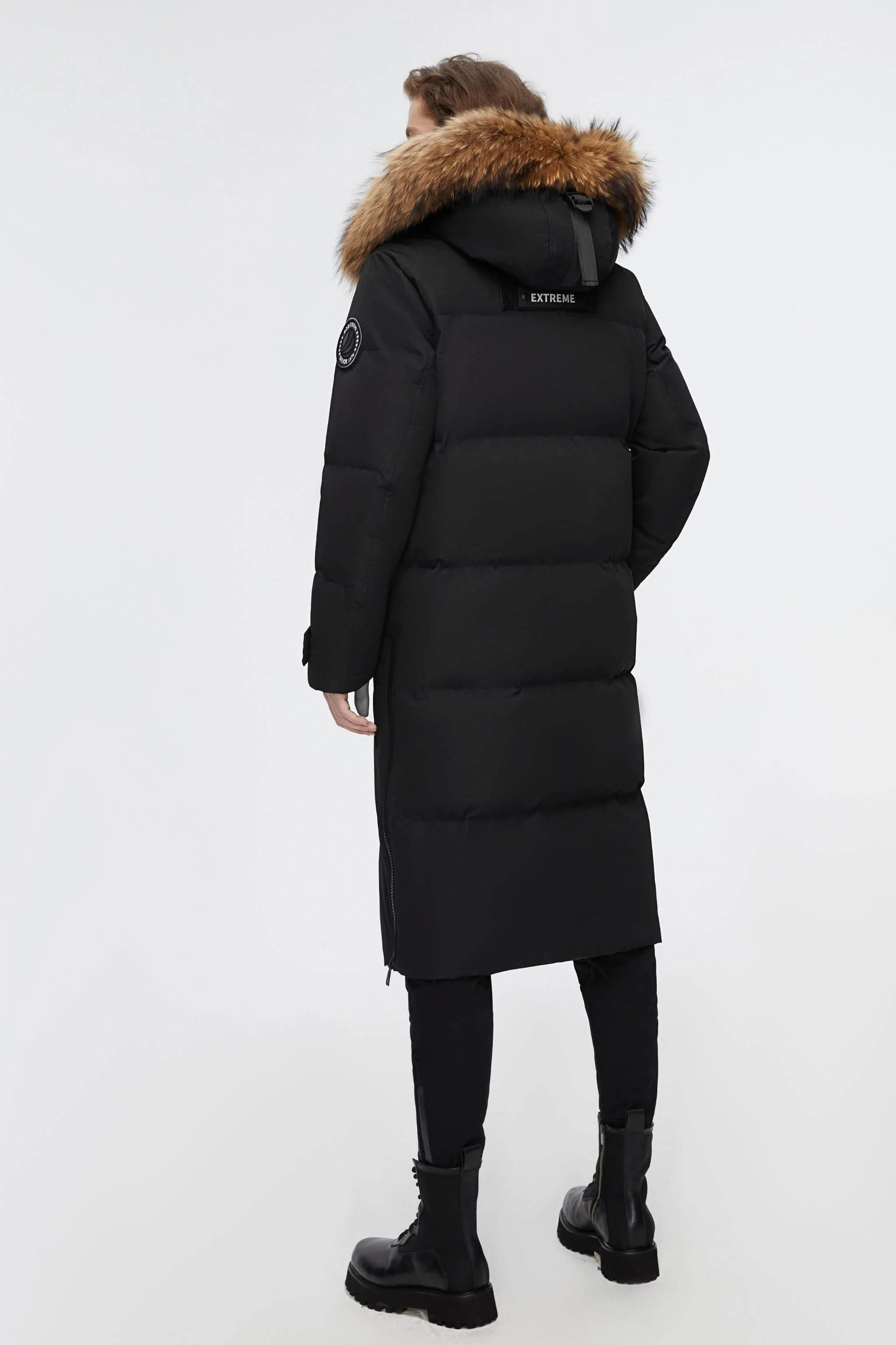 Long Goose Down Jacket With Hood - Image 4