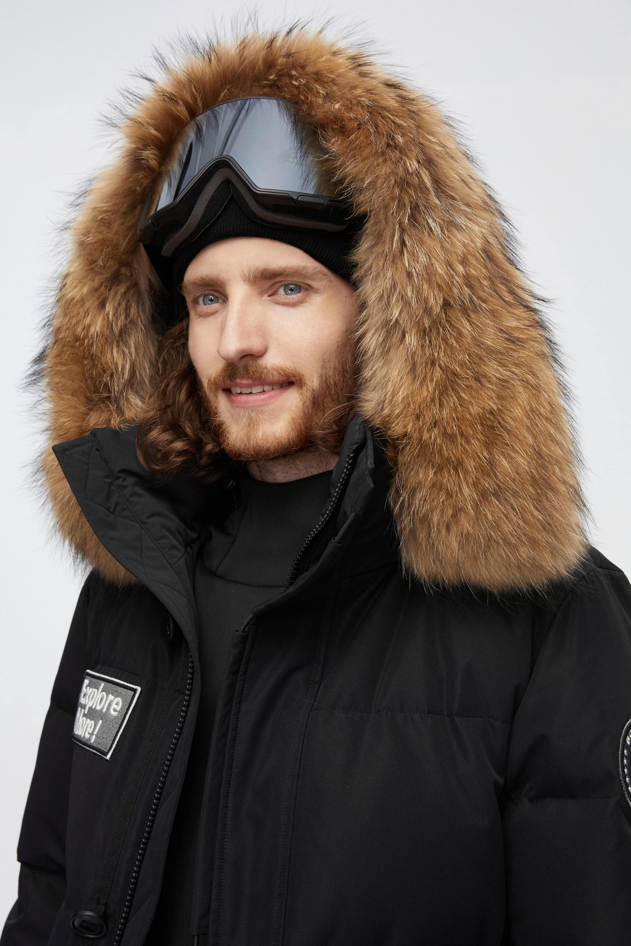 Long Goose Down Jacket With Hood - Image 5
