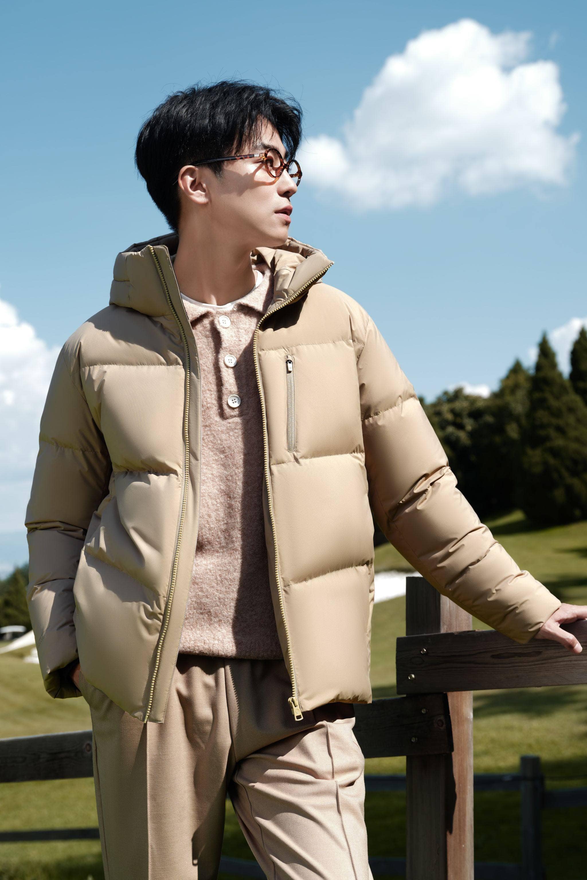 Men's Down Coat With Hood 5303 - Image 15