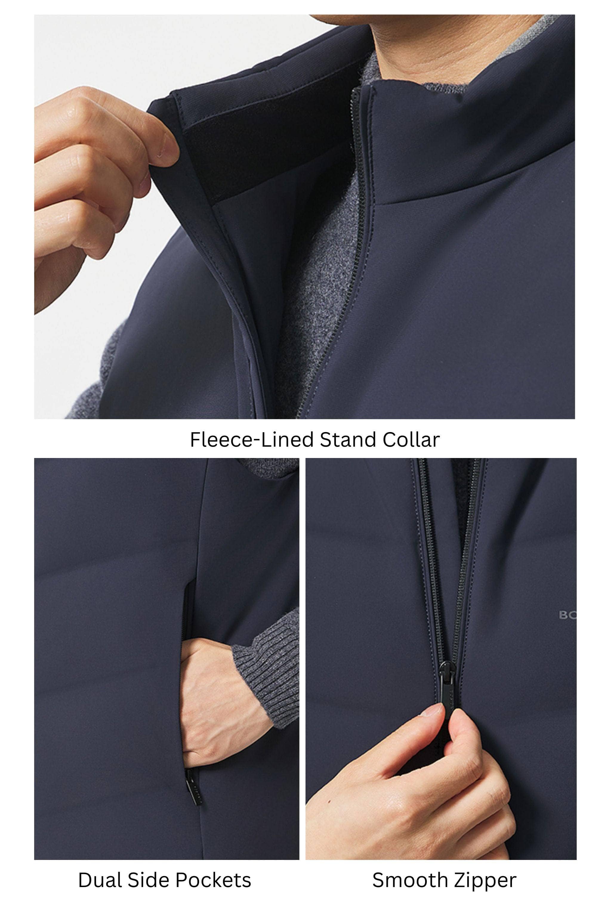 Men's Goose Down Business Gilet - Image 7