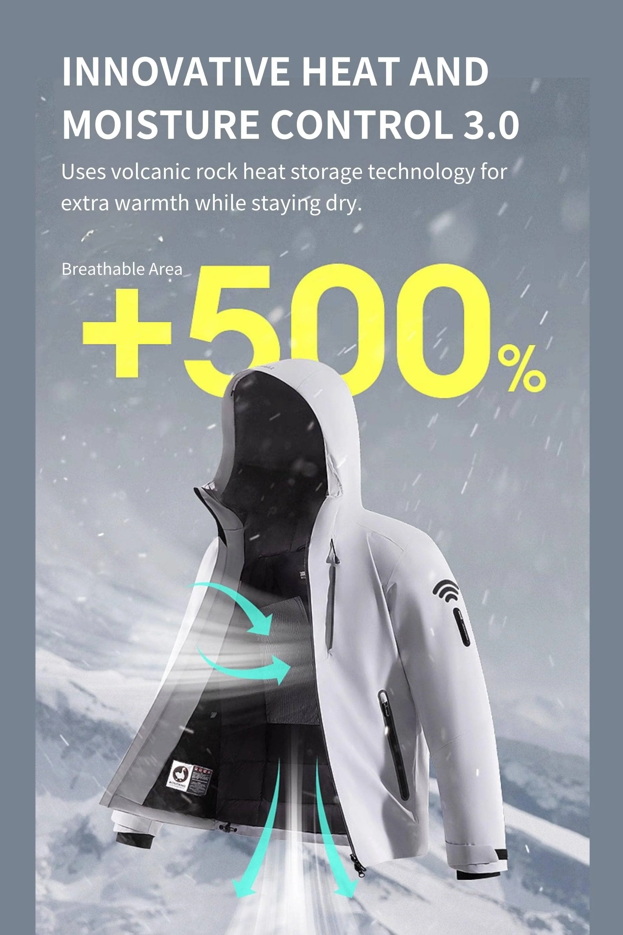Men's GORE-TEX® Goose Down Jacket With Hood - Image 9