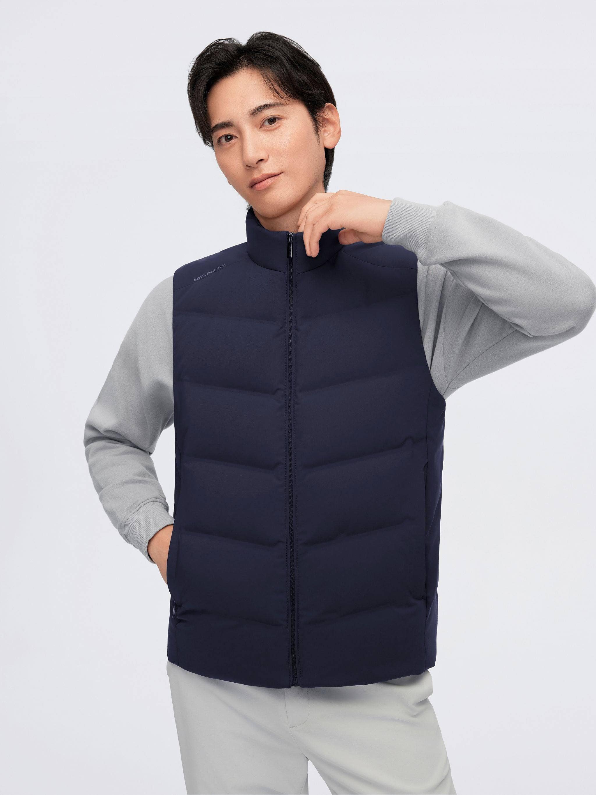 Men's Goose Down Smart Gilet 4101 - Image 9