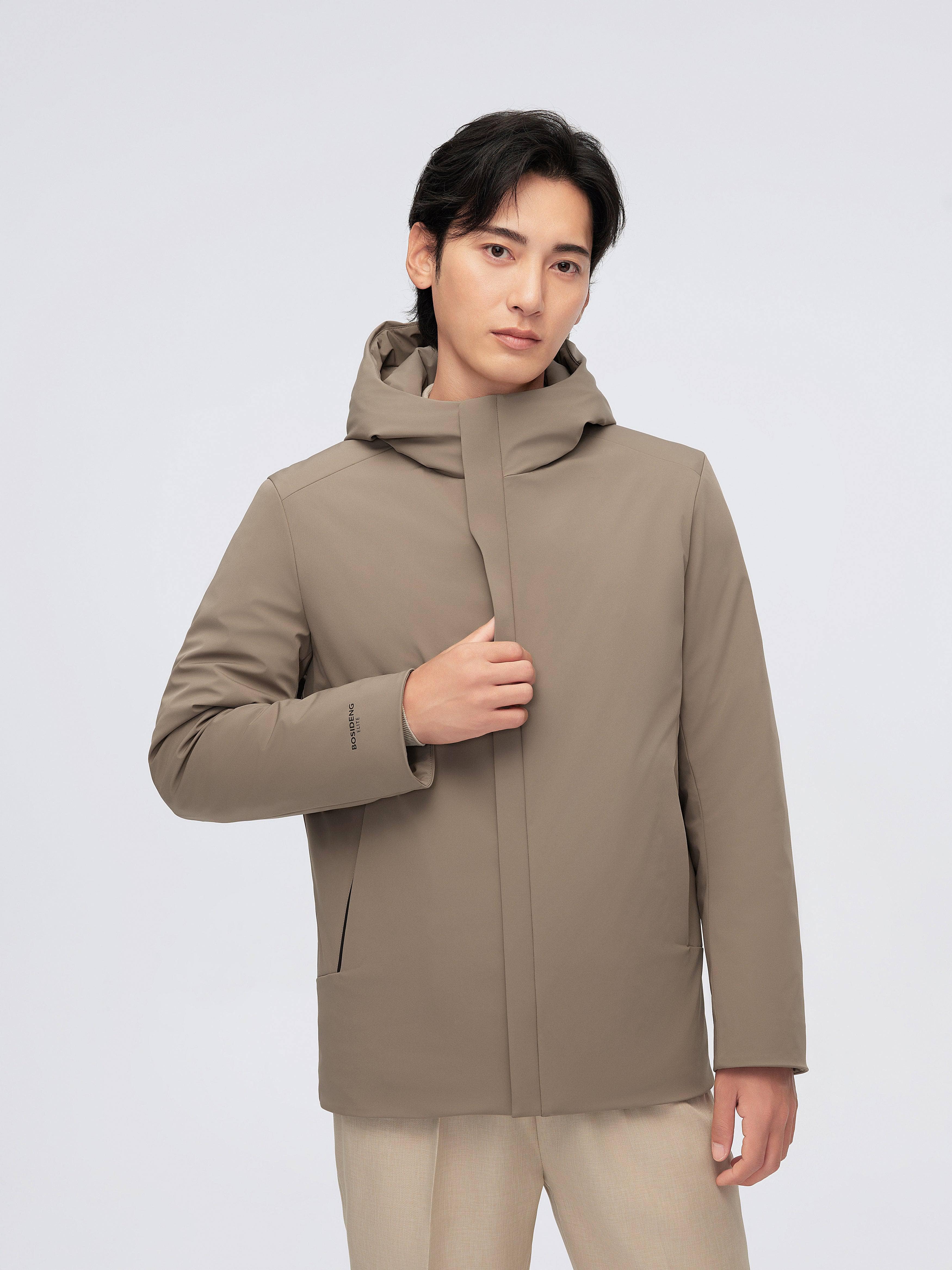 Men's Goose Down Windbreaker With Hood 4155 - Image 10