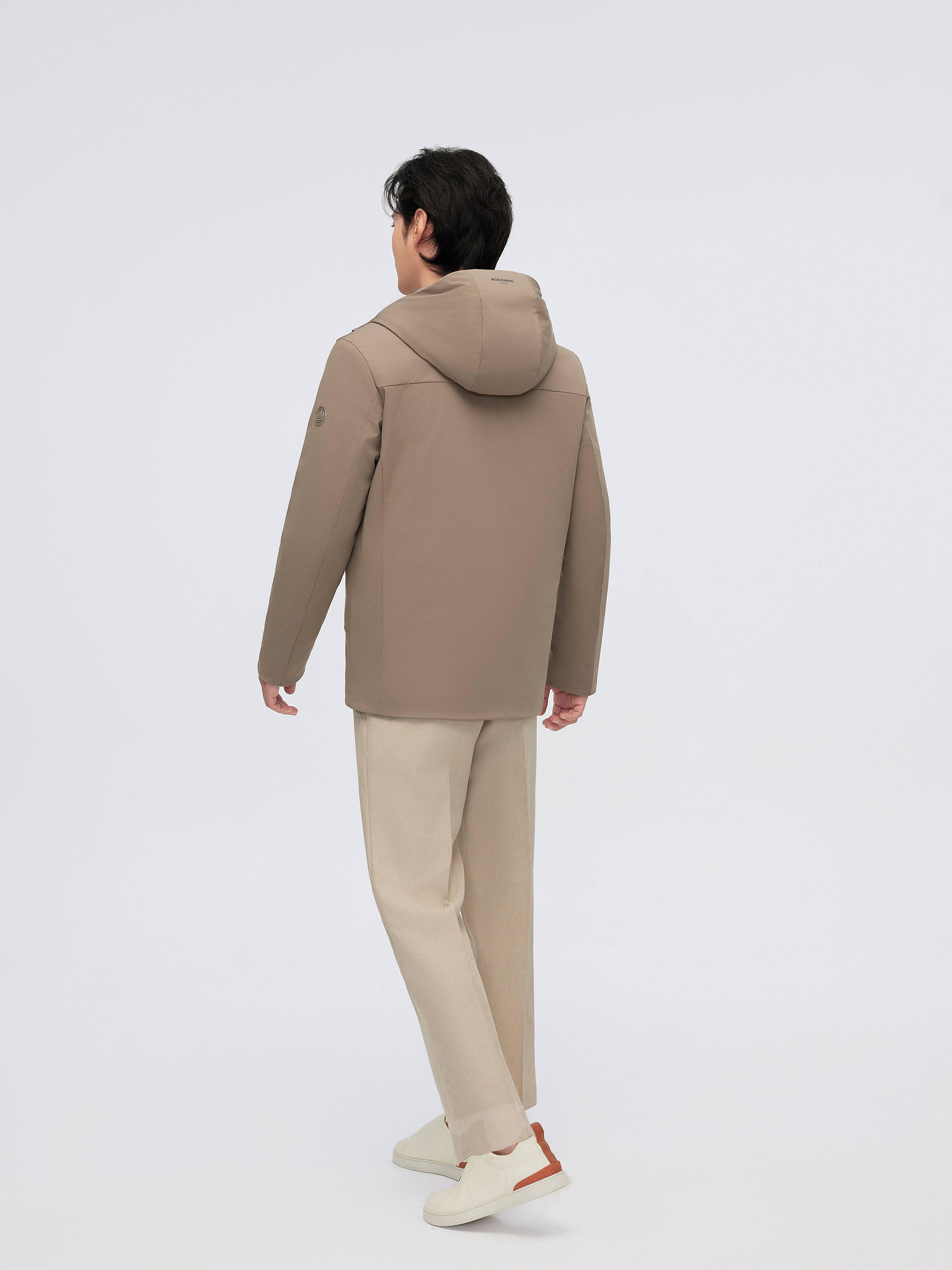 Men's Goose Down Windbreaker With Hood 4155 - Image 12