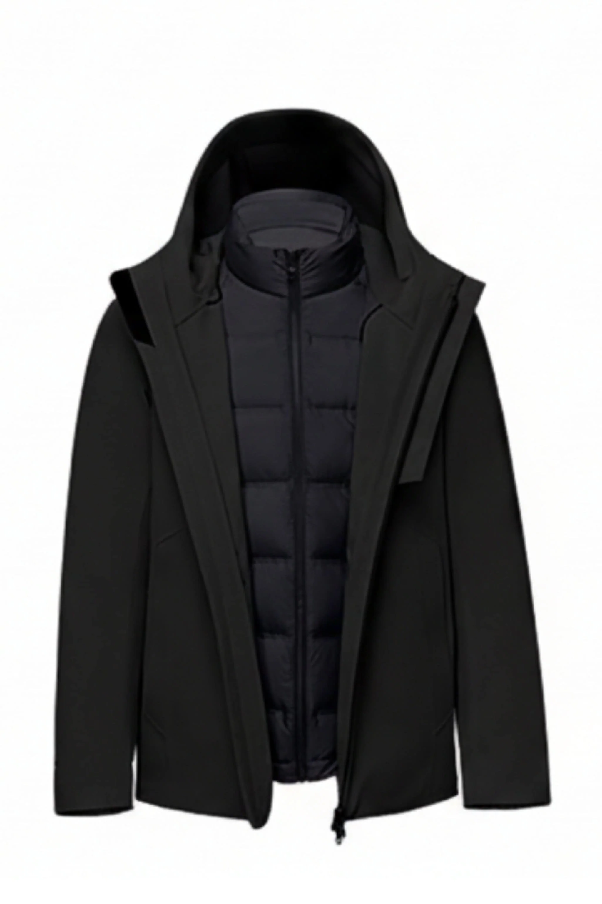 Men's Hooded 3 in 1 Goose Down Jacket 215 - Image 11