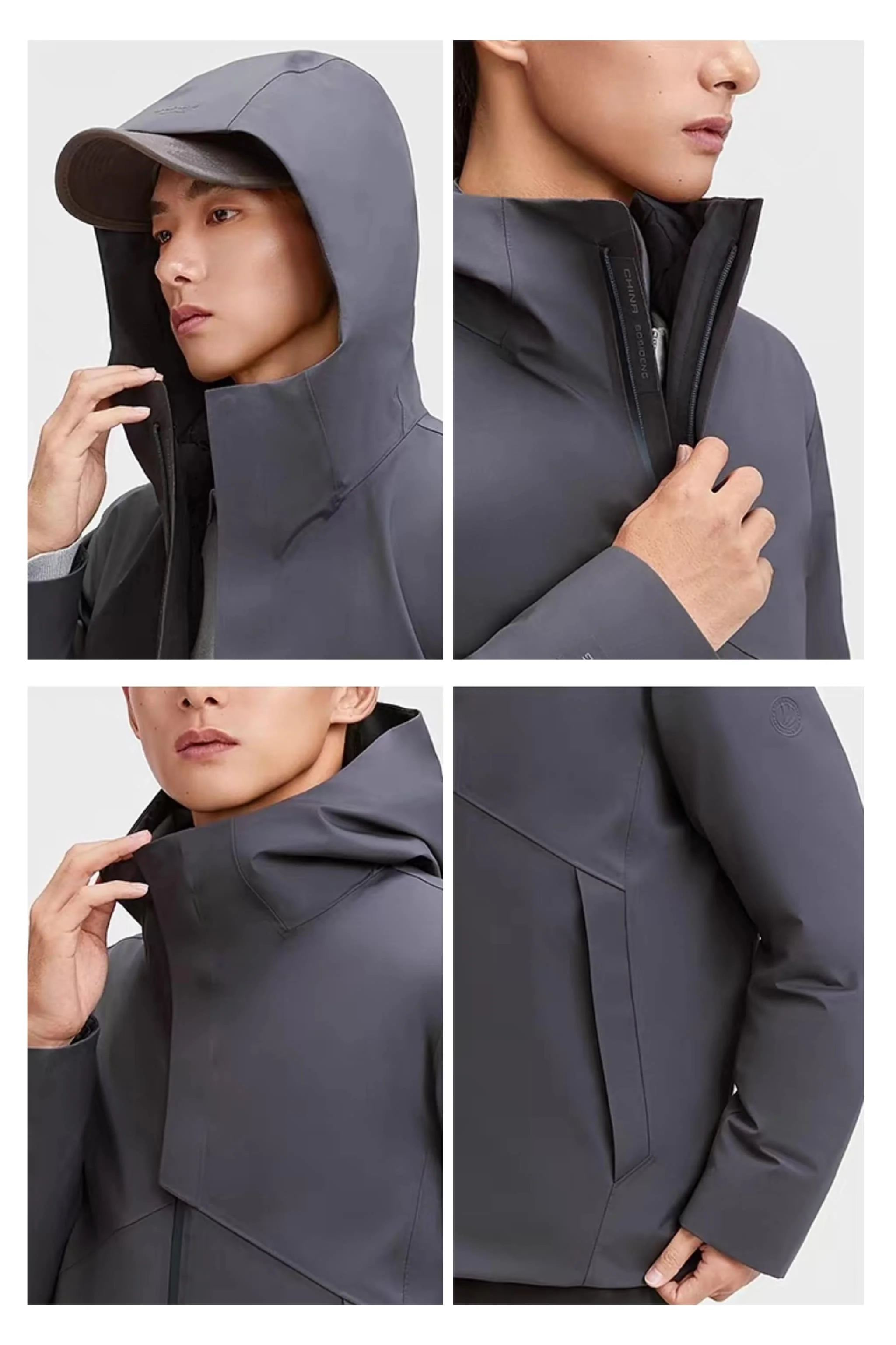 Men's Hooded 3 in 1 Goose Down Jacket 215 - Image 7