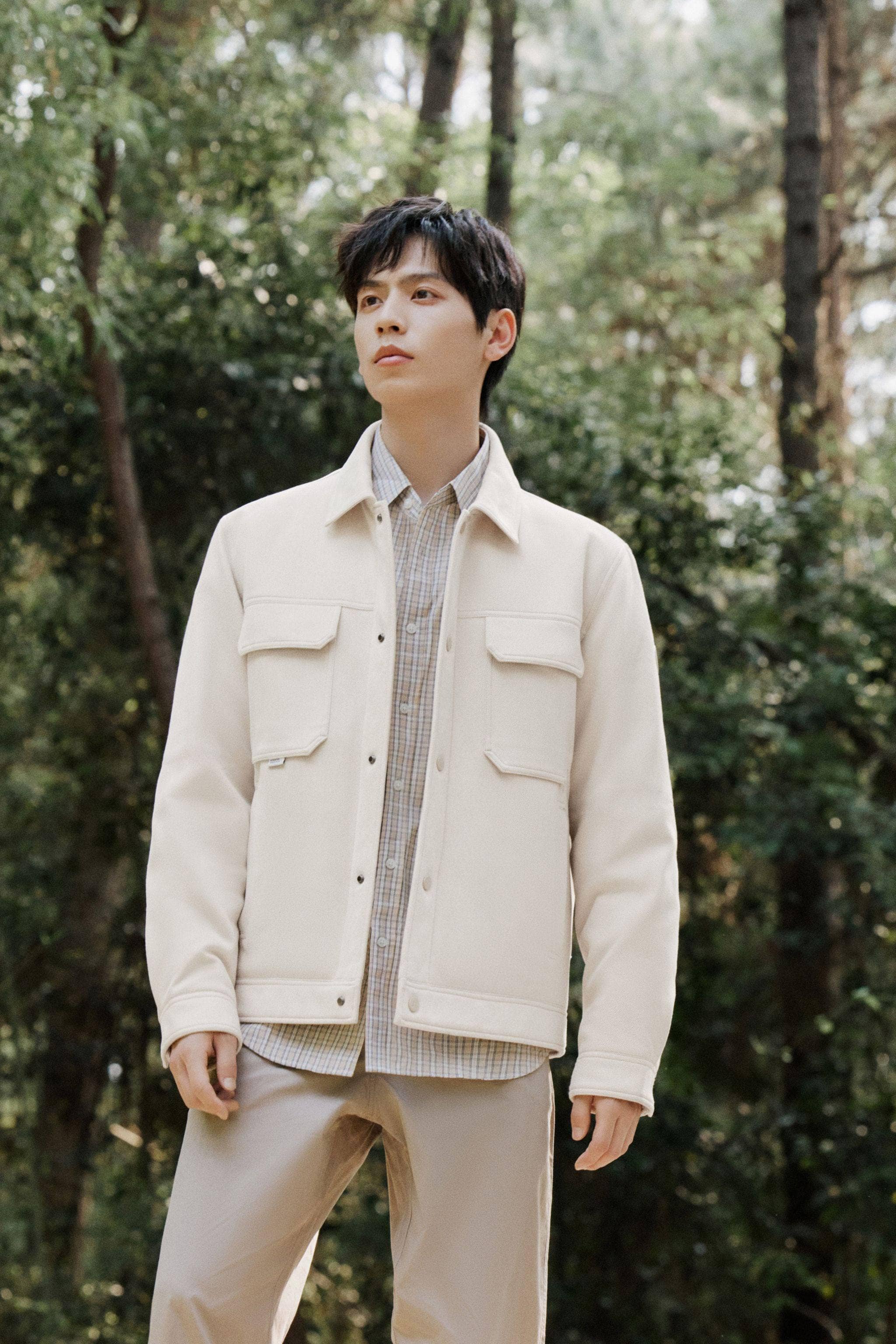 Men's Jacquard Fabric Down Jacket