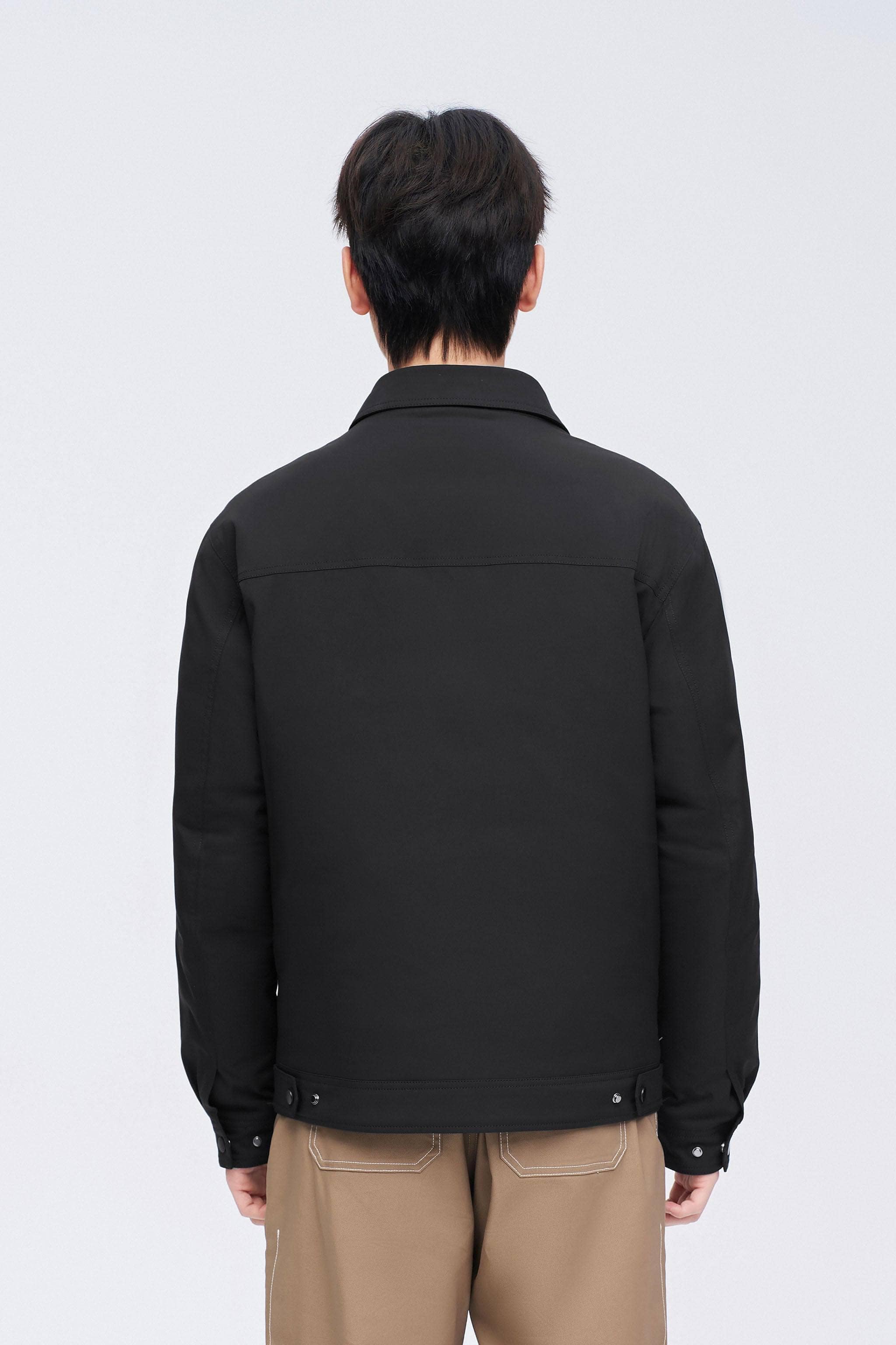 Men's Jacquard Fabric Down Jacket - Image 8