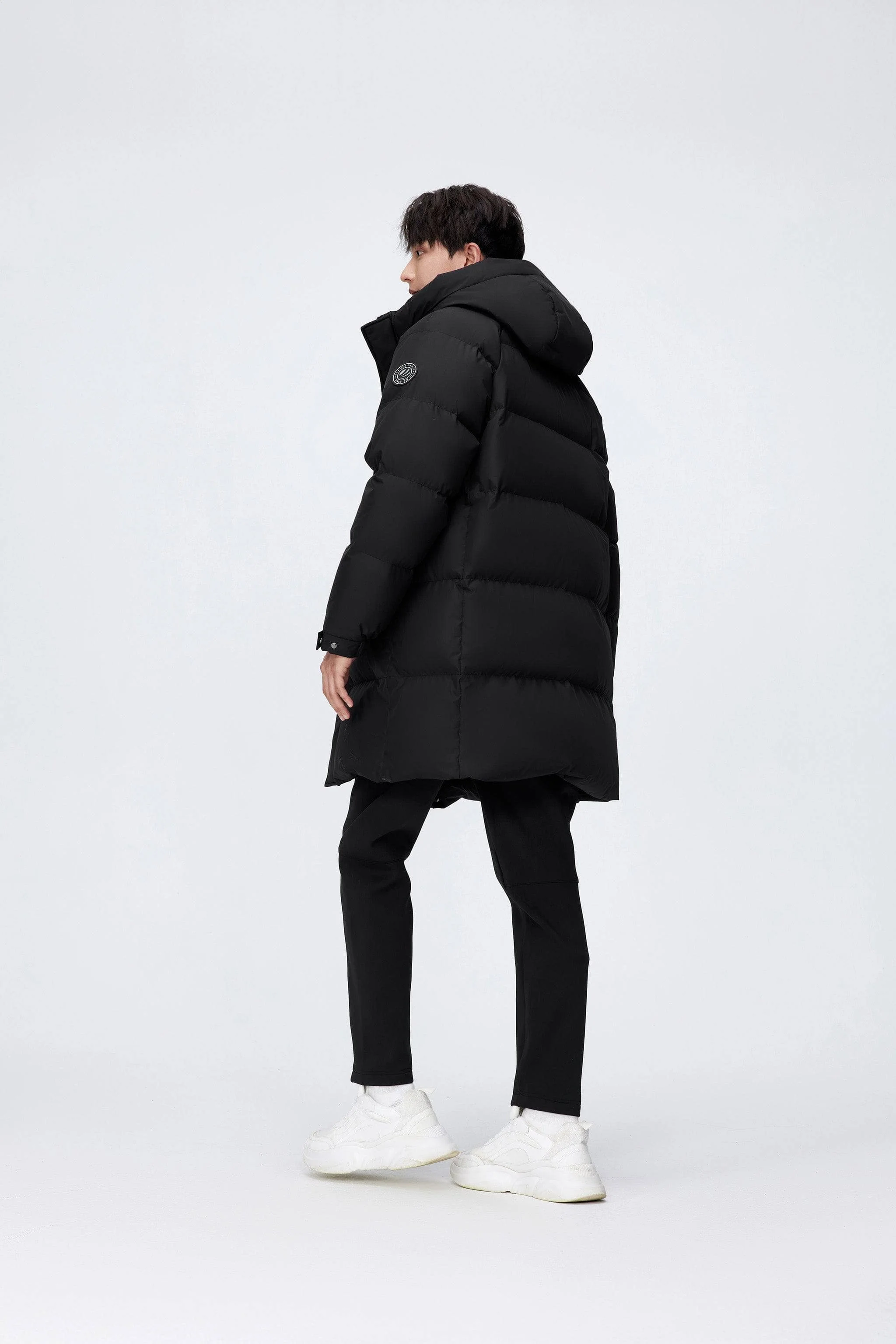 Men's Long Down Coat With Hood 5229 - Image 5