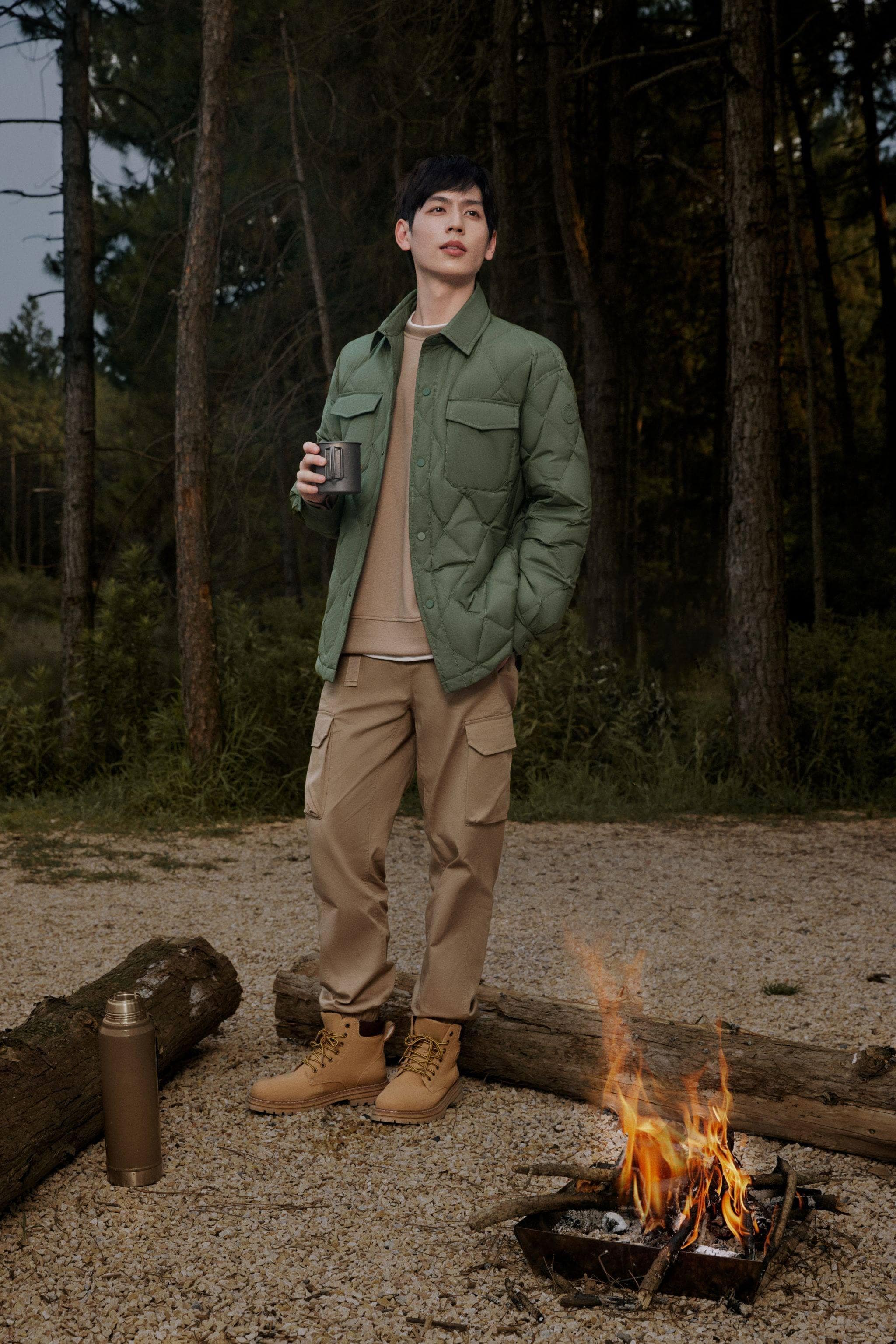 Quilted Down Shacket - Image 6