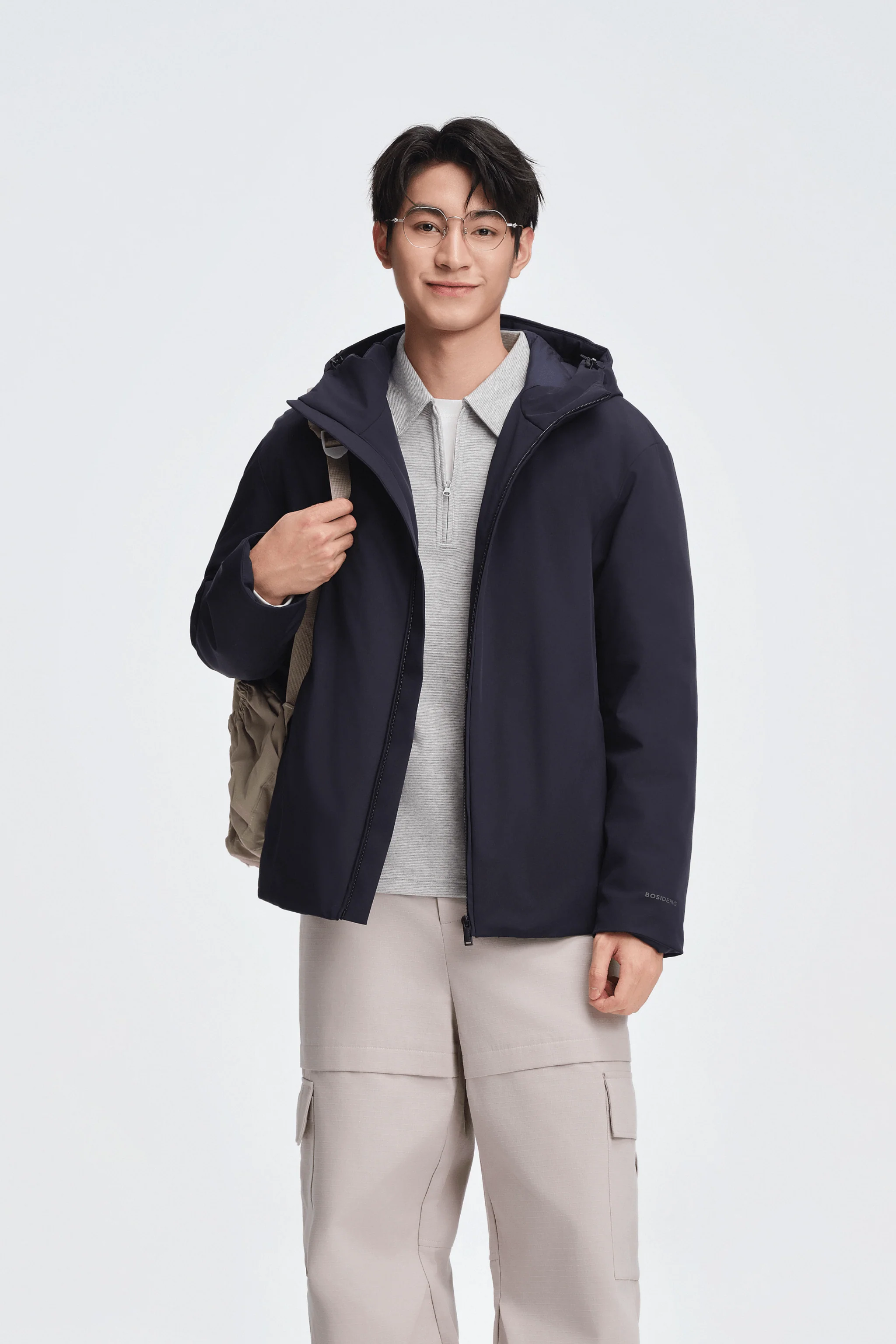 Men's Refined Hooded Down Jacket - Image 10