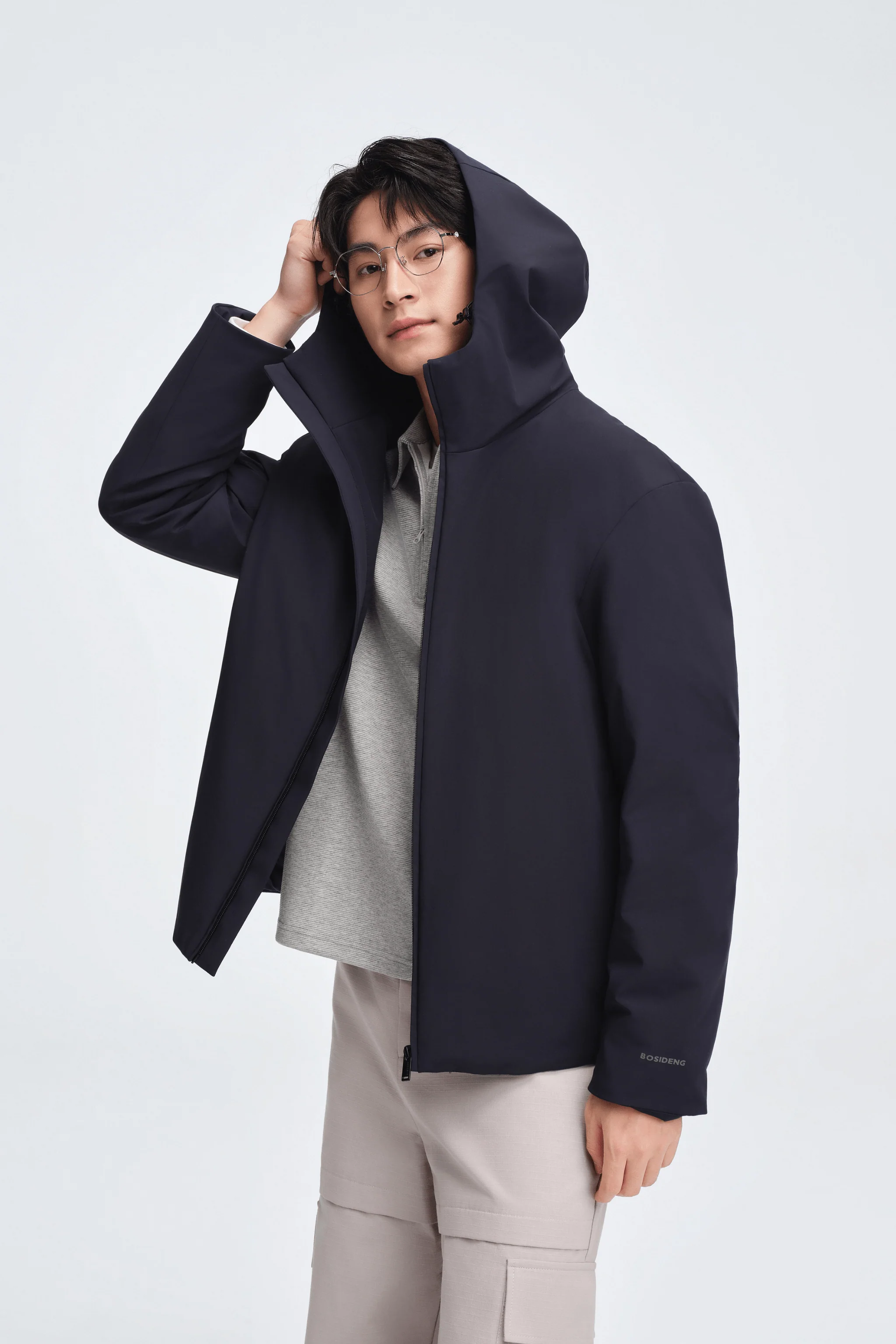 Men's Refined Hooded Down Jacket - Image 9