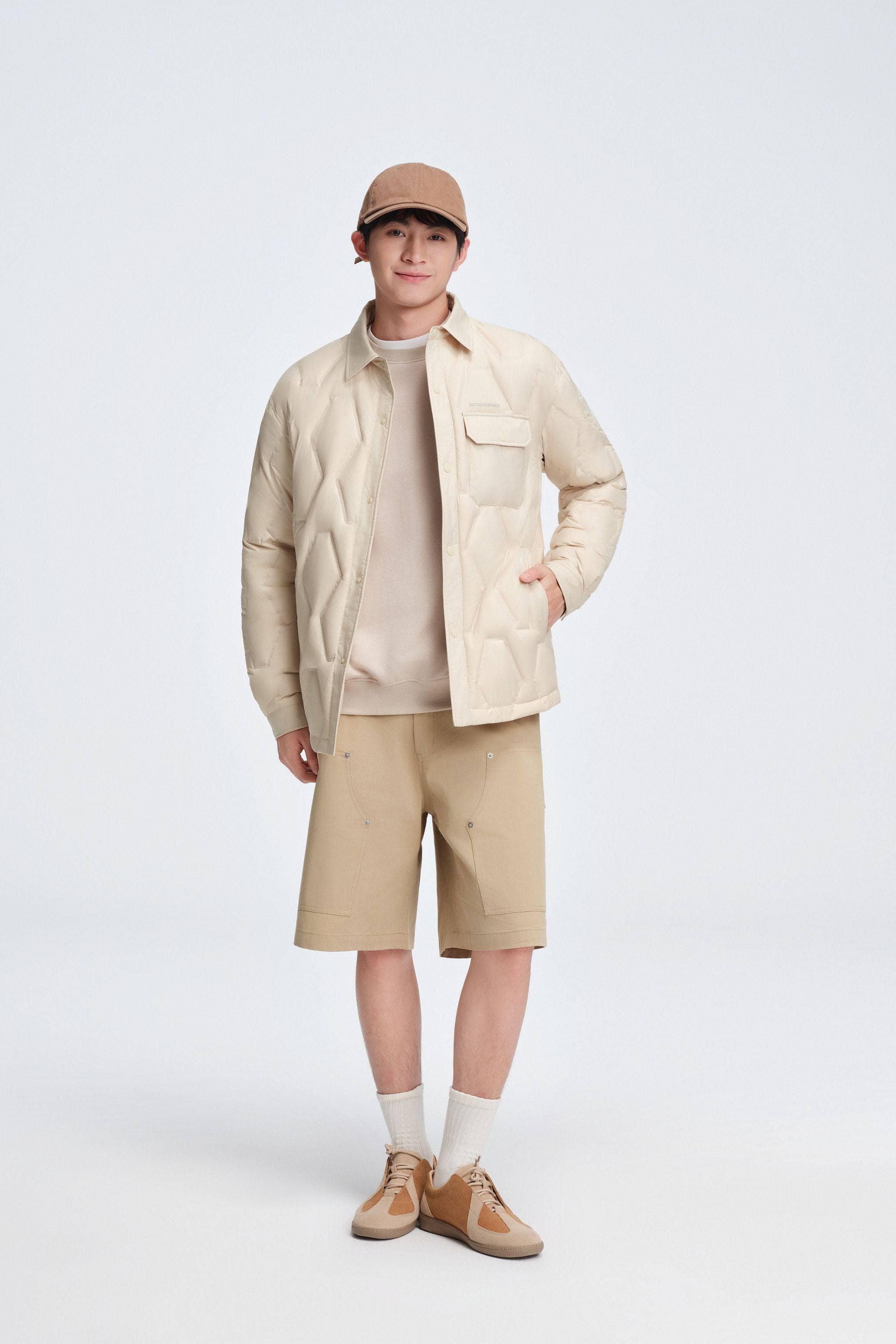 Men's Shirt Collar Down Jacket 5319
