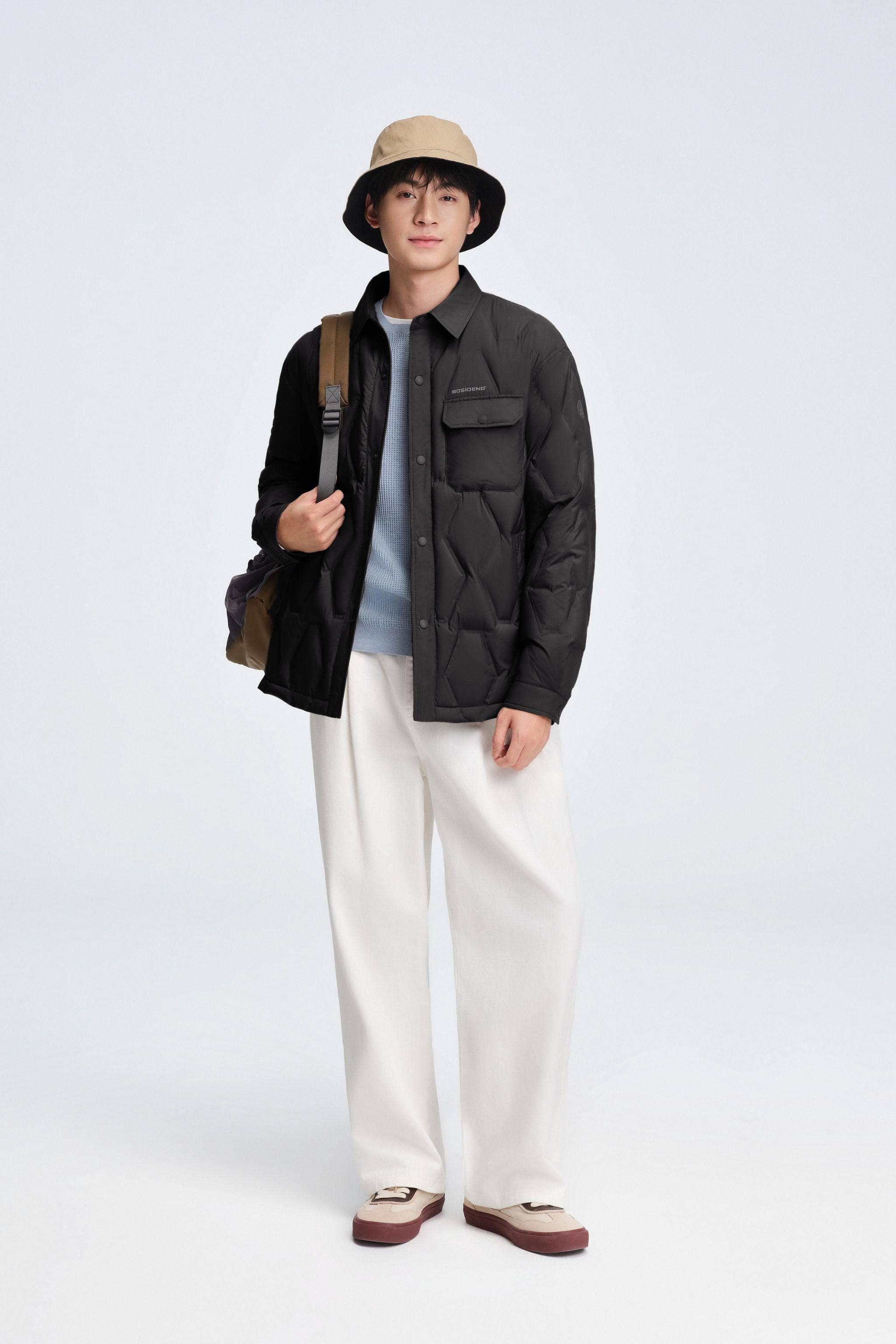 Men's Shirt Collar Down Jacket 5319 - Image 10