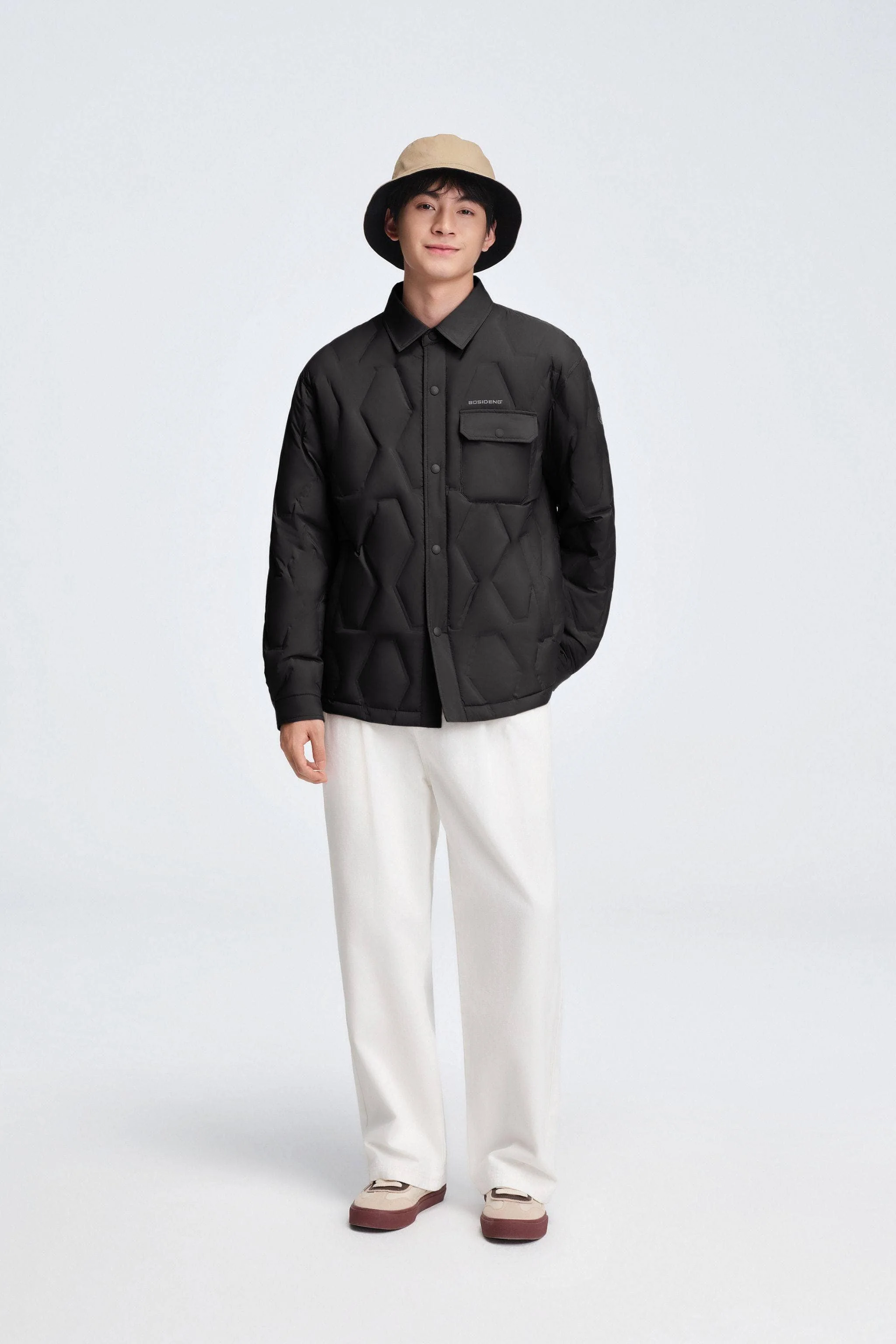 Men's Shirt Collar Down Jacket 5319 - Image 11
