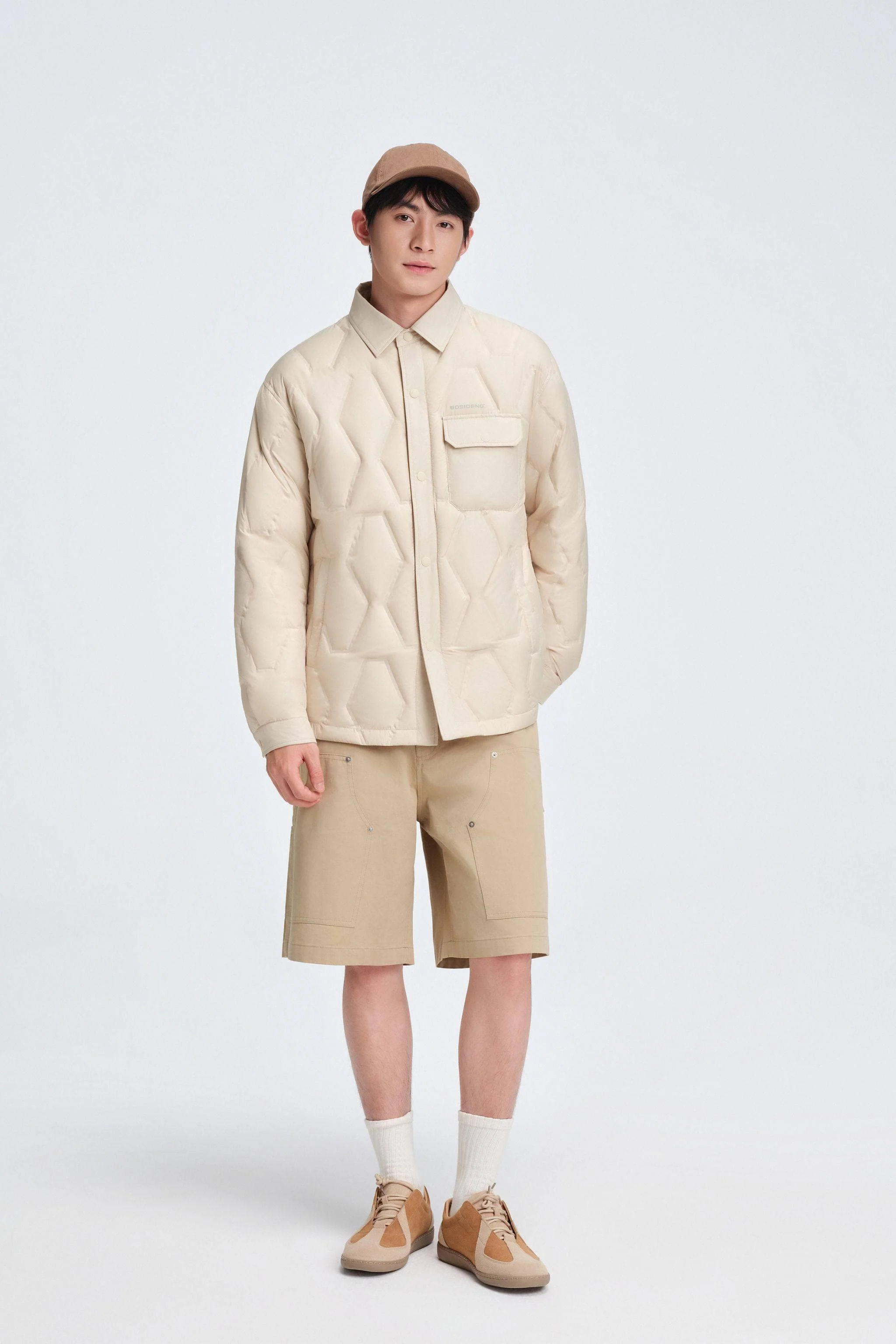 Men's Shirt Collar Down Jacket 5319 - Image 2