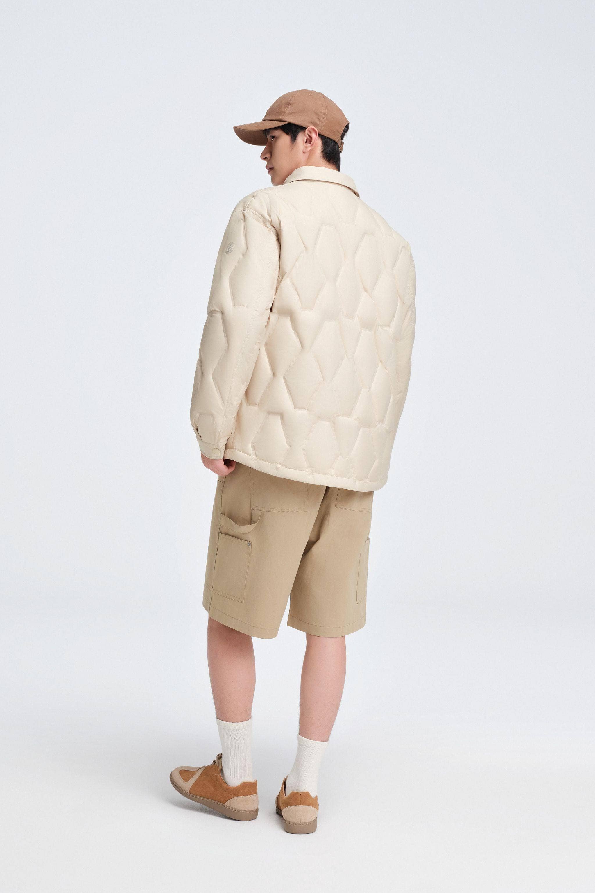 Men's Shirt Collar Down Jacket 5319 - Image 3